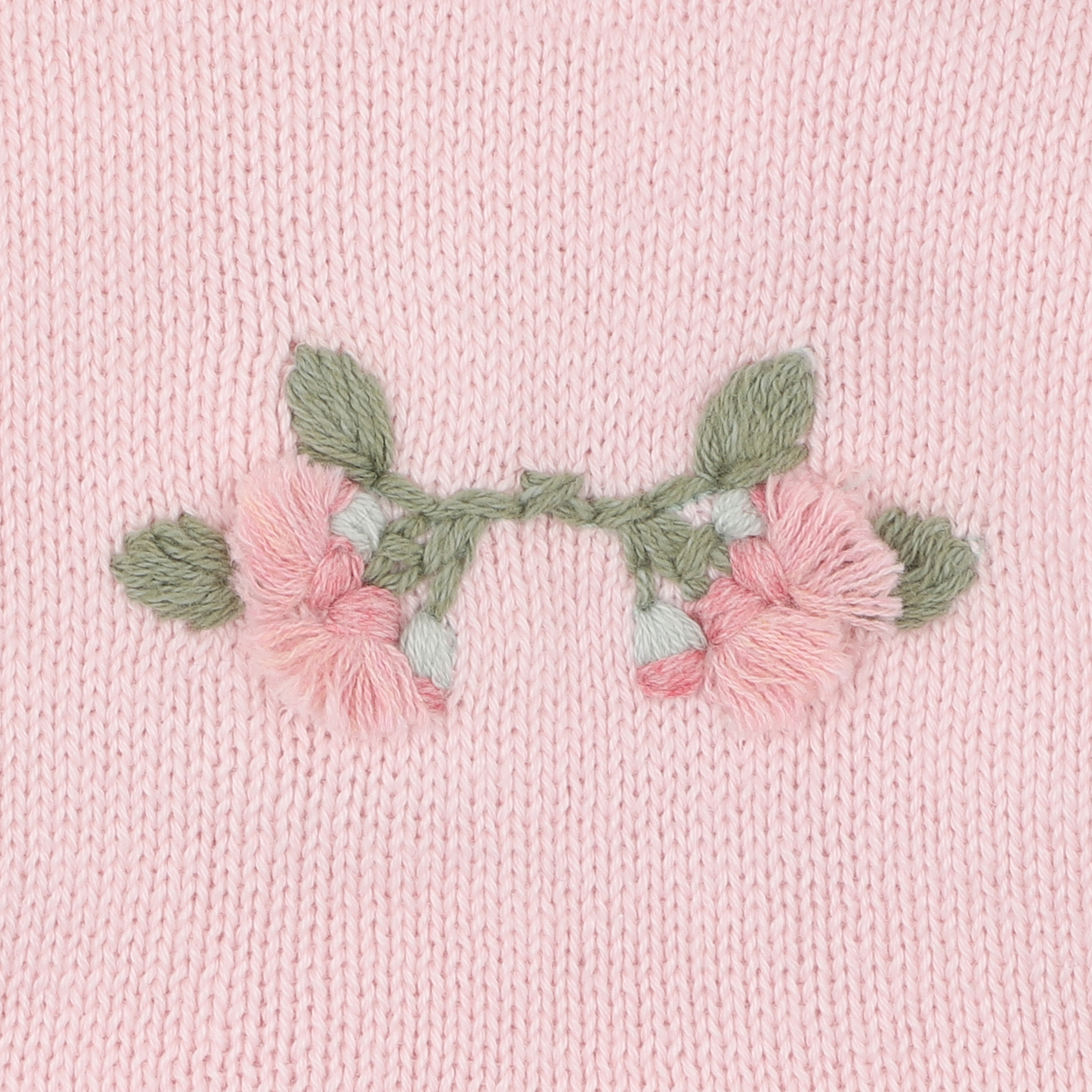 Bebe Charlie organic hand emb knit dress - Pale pink