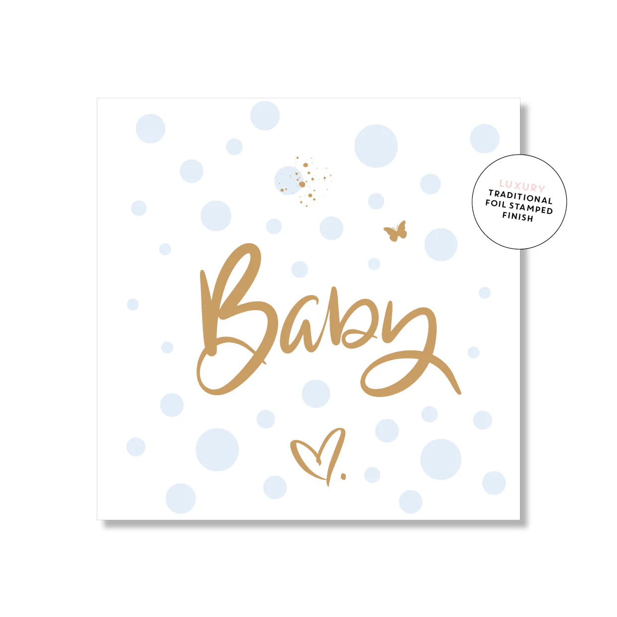 Spotty Baby Blue Card