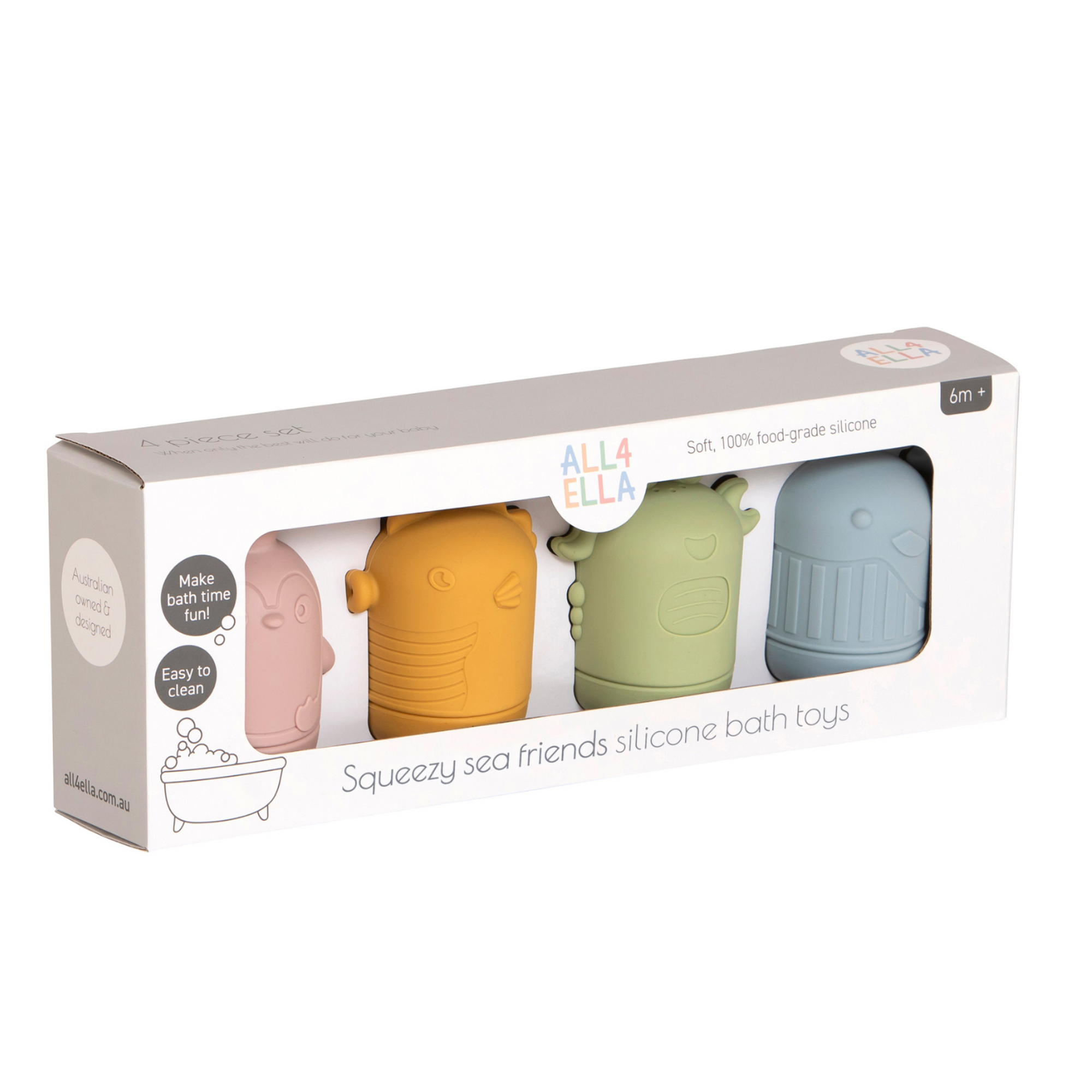 Silicone Bath Toys - Sea Friends