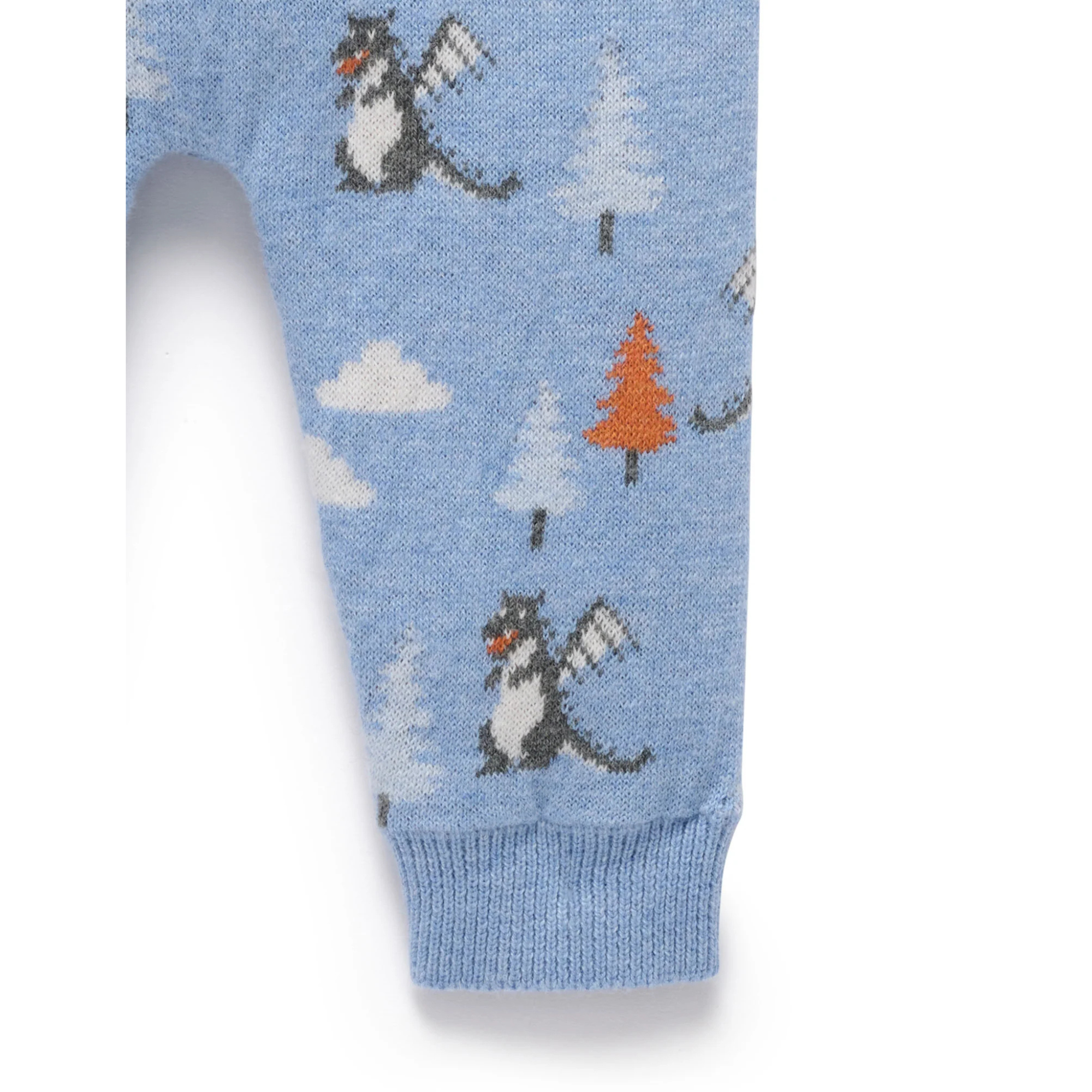 Purebaby Magical Forest Leggings - Forest Jacquard