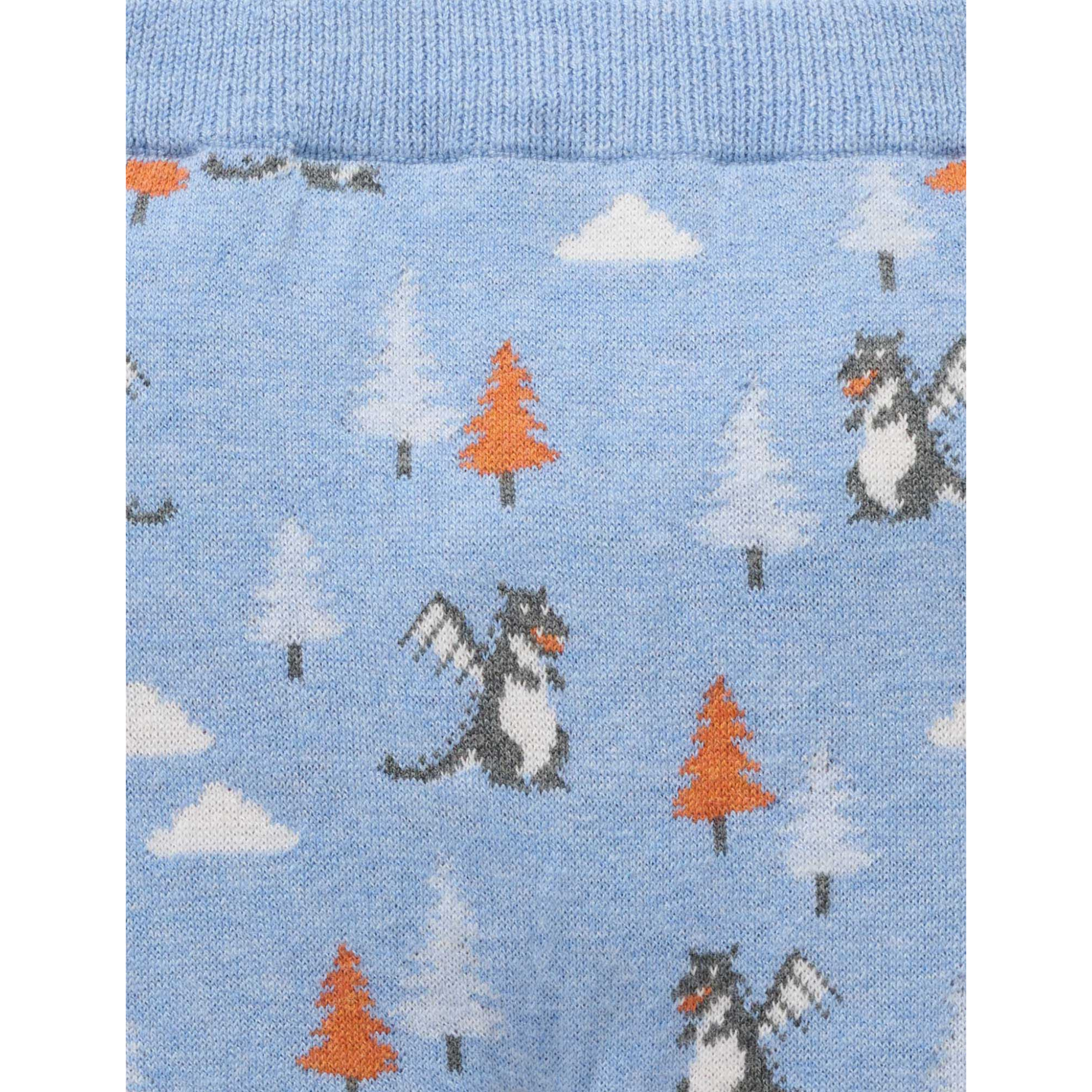 Purebaby Magical Forest Leggings - Forest Jacquard