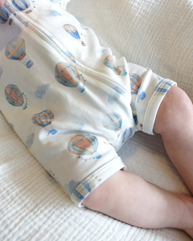 Bebe Skyhigh Short Sleeve Organic Zipsuit