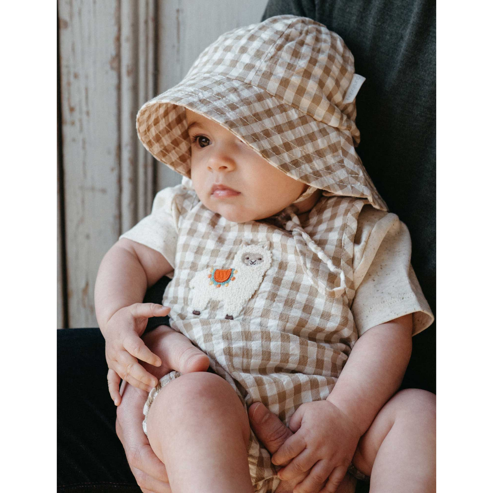 Purebaby Gingham Hat - Burrito Gingham