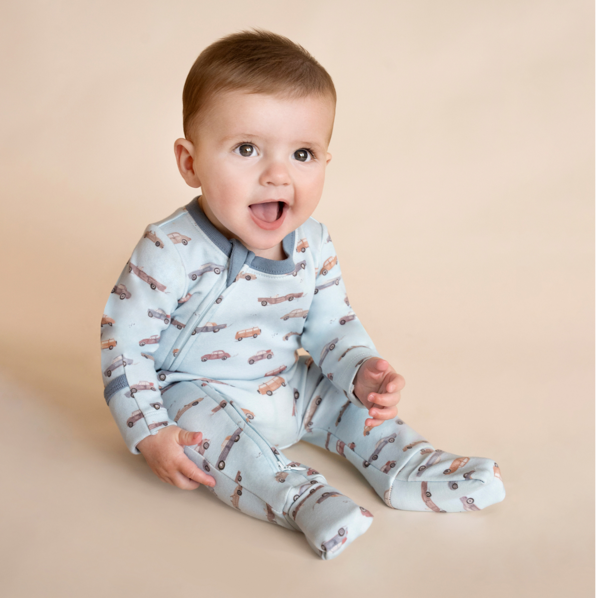 Bebe Alvin car organic ls zipsuit - Alvin print