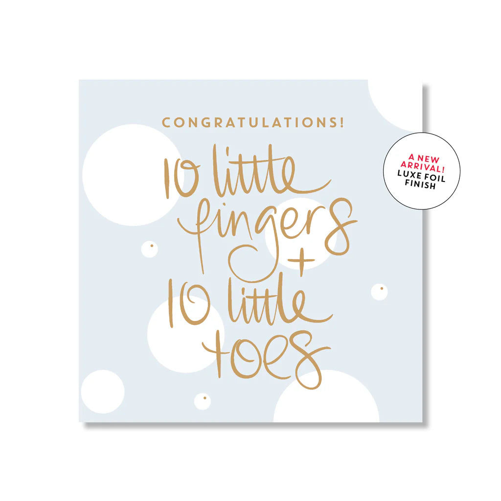 10 Little Fingers & 10 Little Toes Mini Card