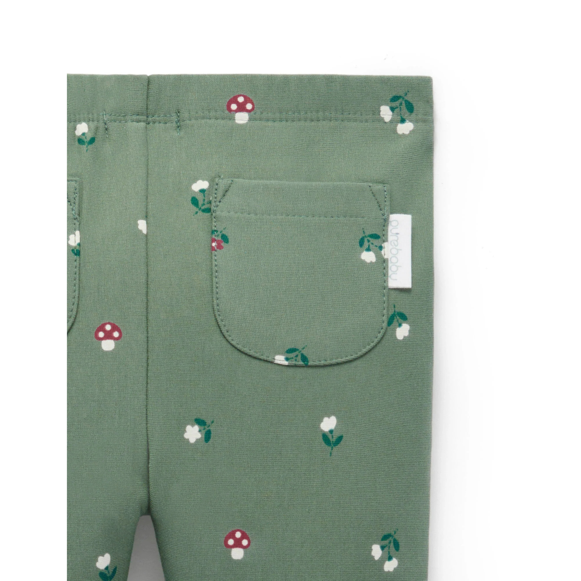 Purebaby Thick Leggings with Pockets - Glade Print