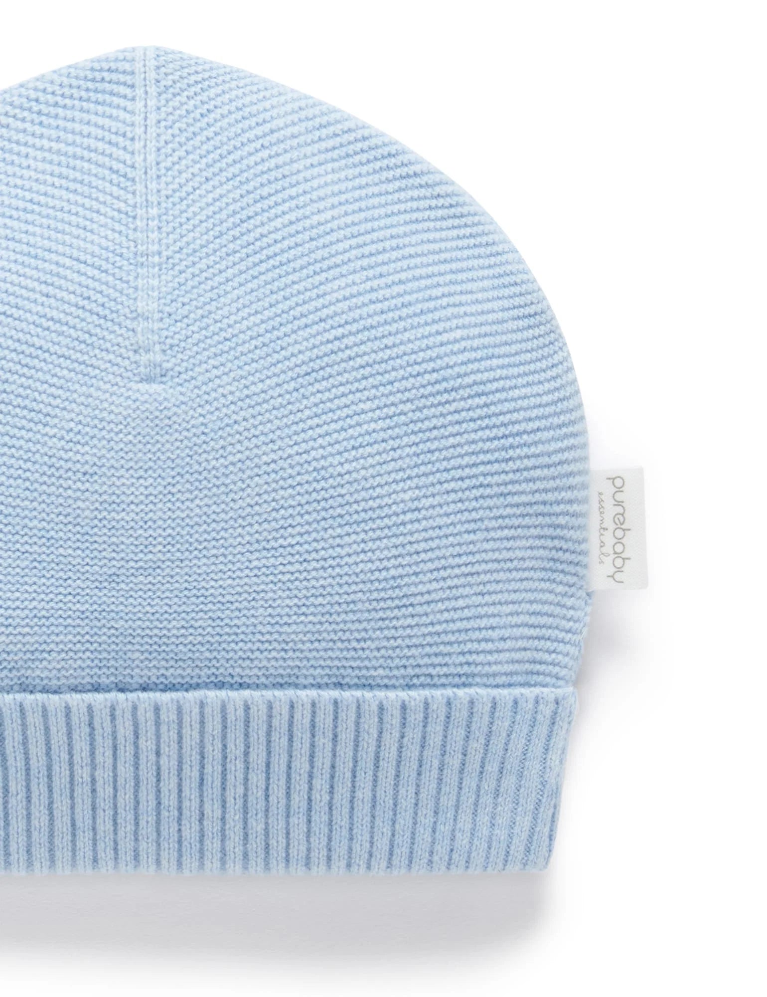 Purebaby Textured Beanie Blue