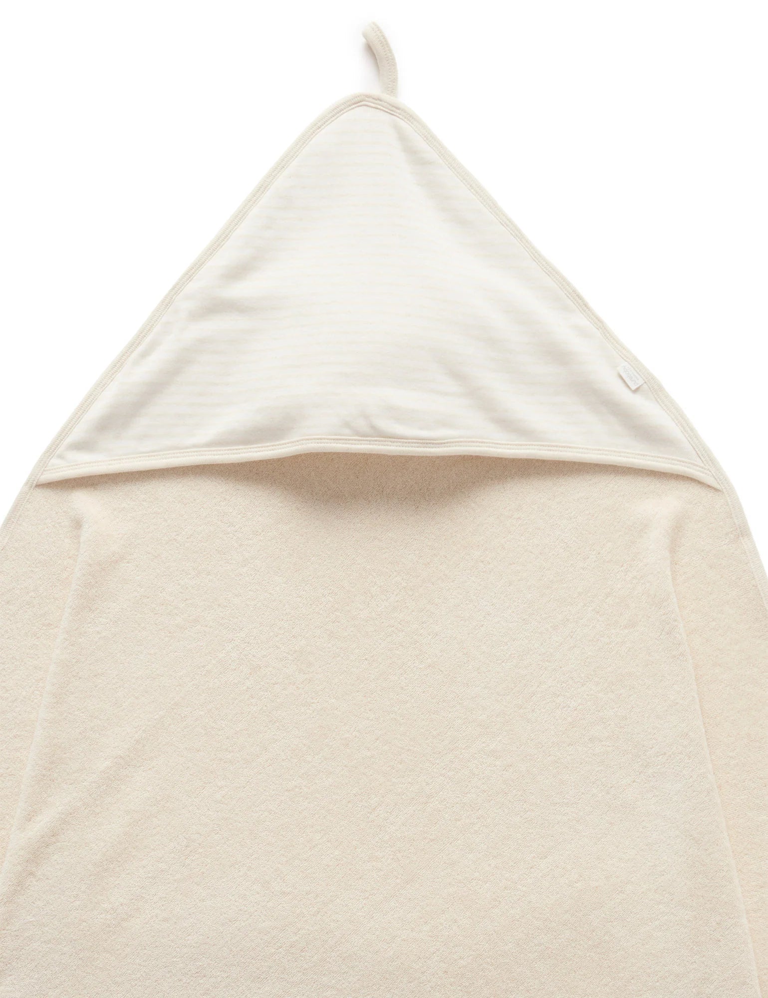Hooded Towel Wheat Melange - Purebaby