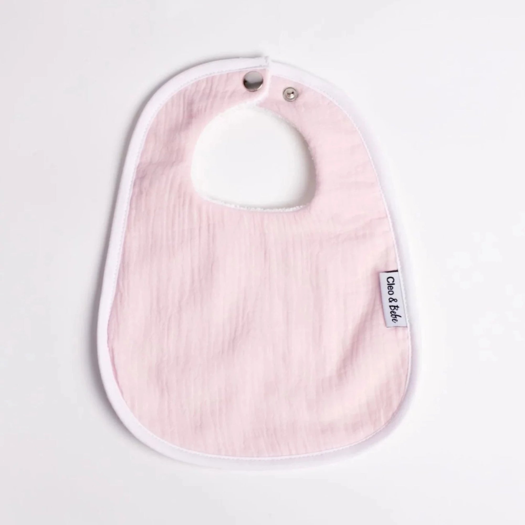 Cleo & Bebe Baby Pink - Waterproof Classic Bib