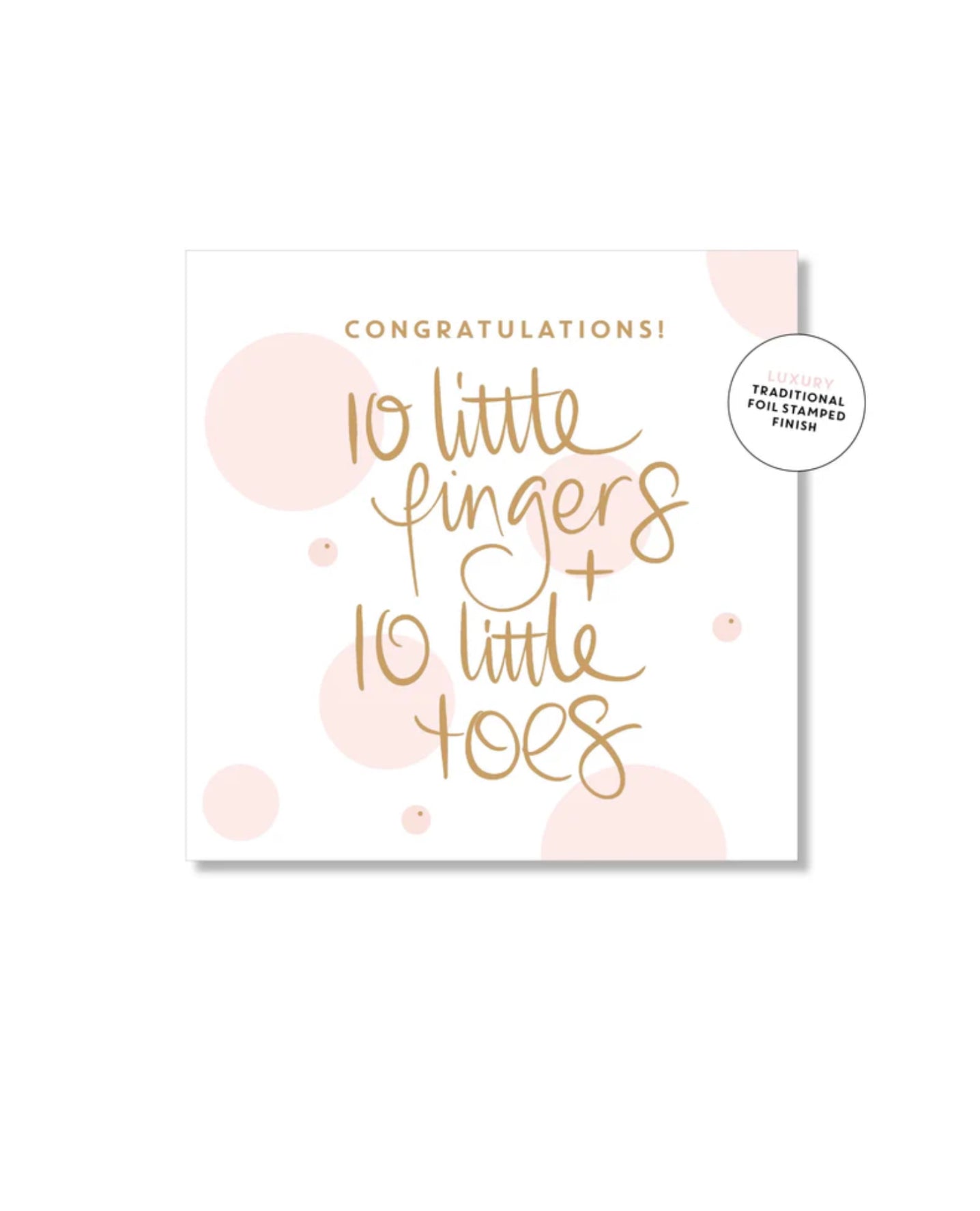 10 Little Fingers & 10 Little Toes Mini Card