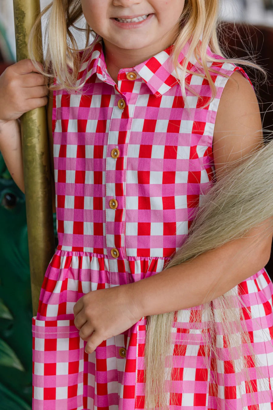 Milky Lollipop Check Dress