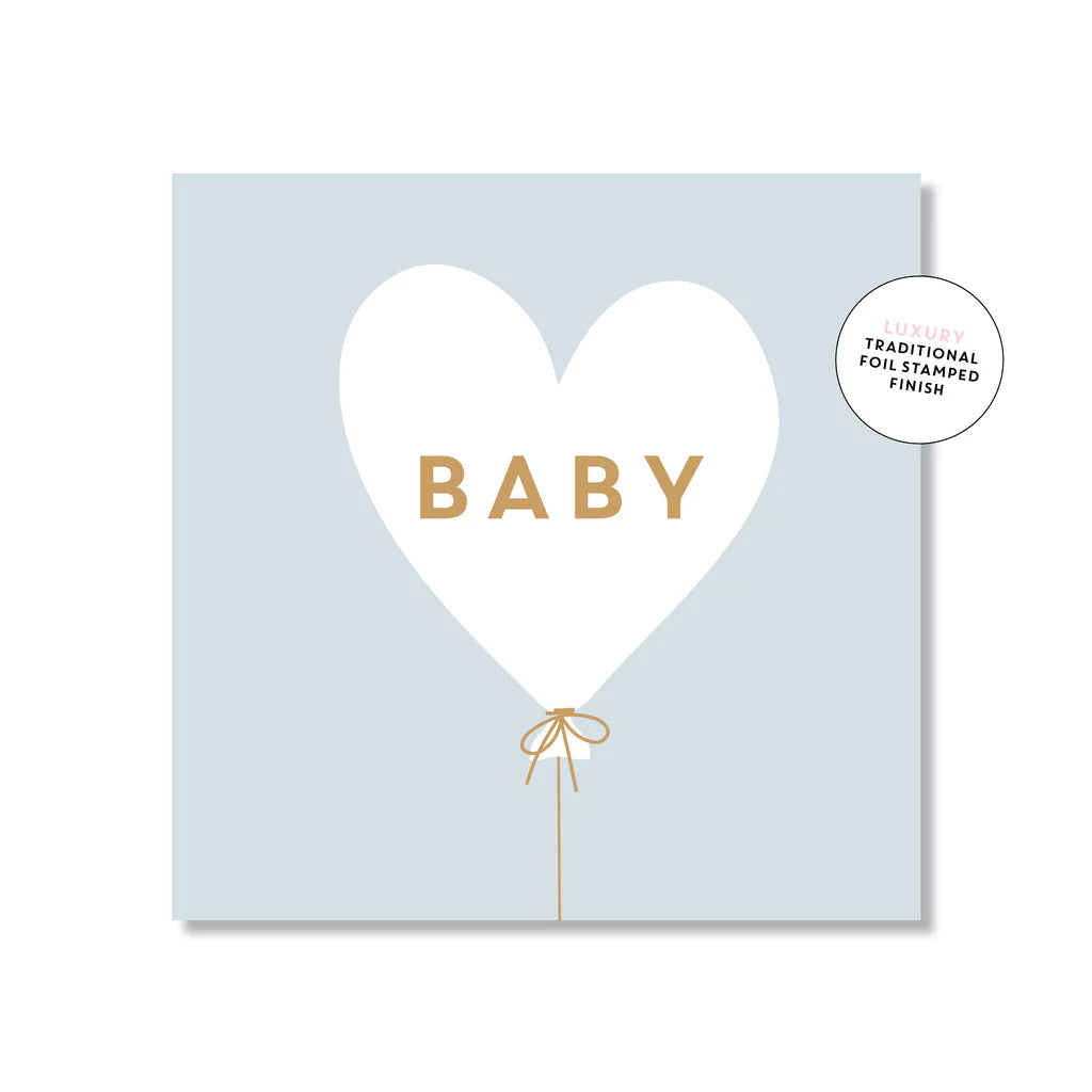 Mini Card - Baby Heart Balloon