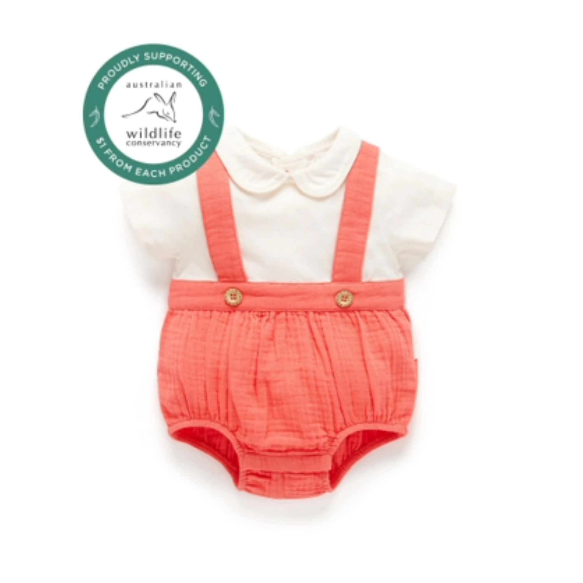 Purebaby Elf Bodysuit - Vintage Red