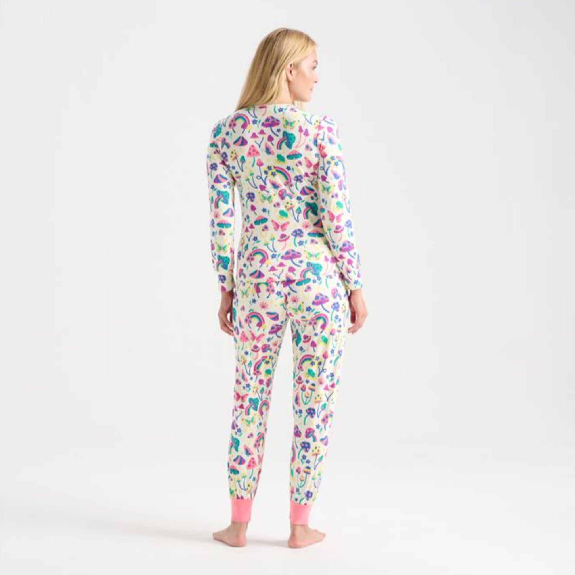 Hatley Groovy Mushroom Girls Bamboo Pyjama Set - 12 - 16YRS