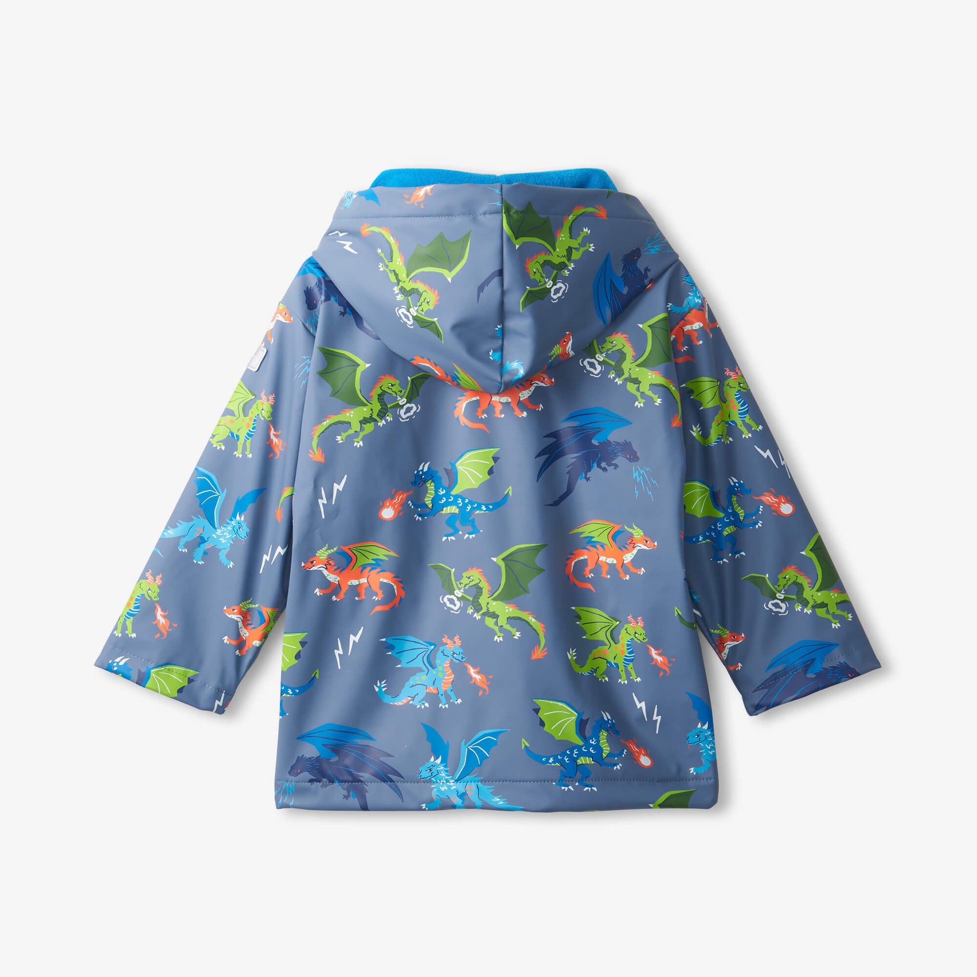 Hatley Dragon Realm Raincoat - Bering Sea