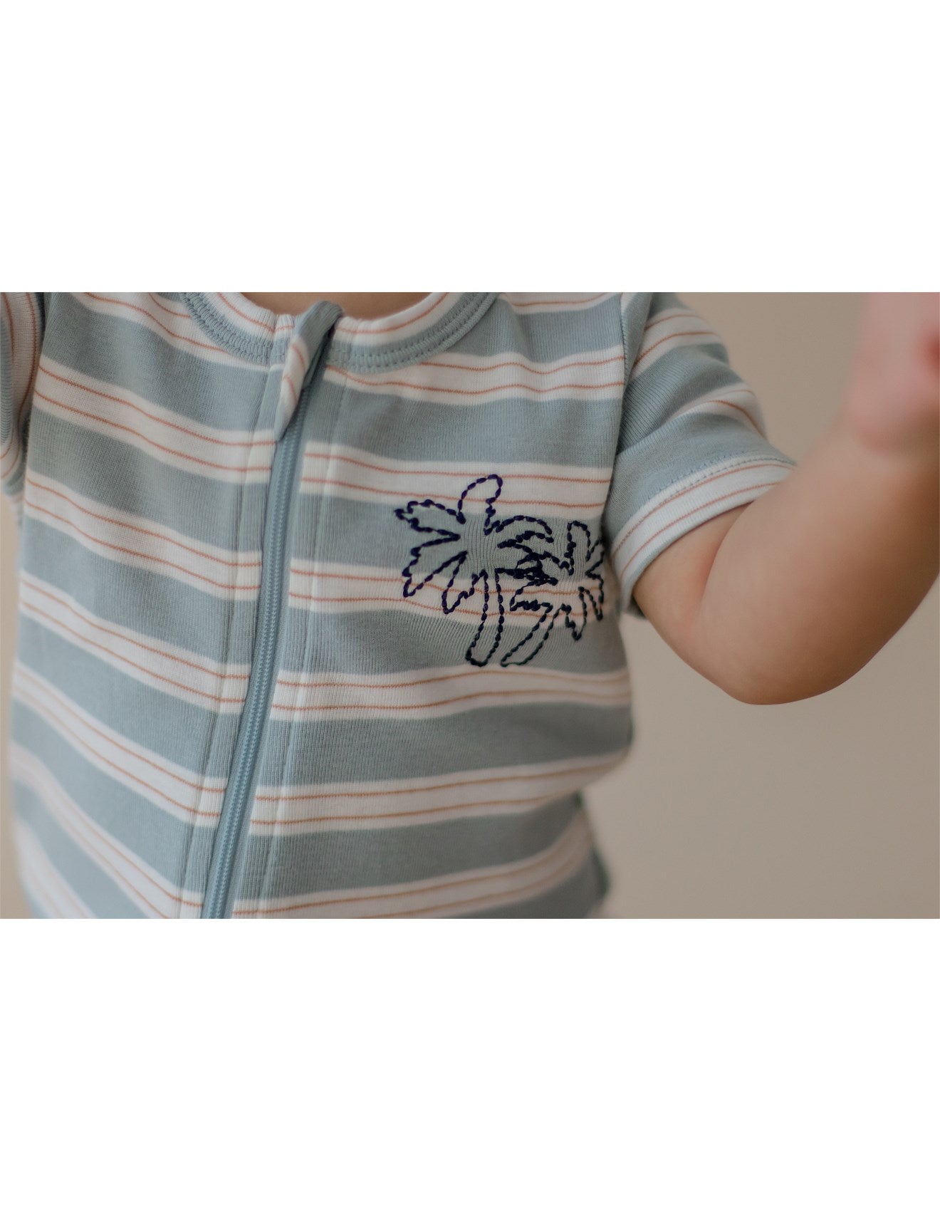 Marquise Endless Summer Striped Zip Romper