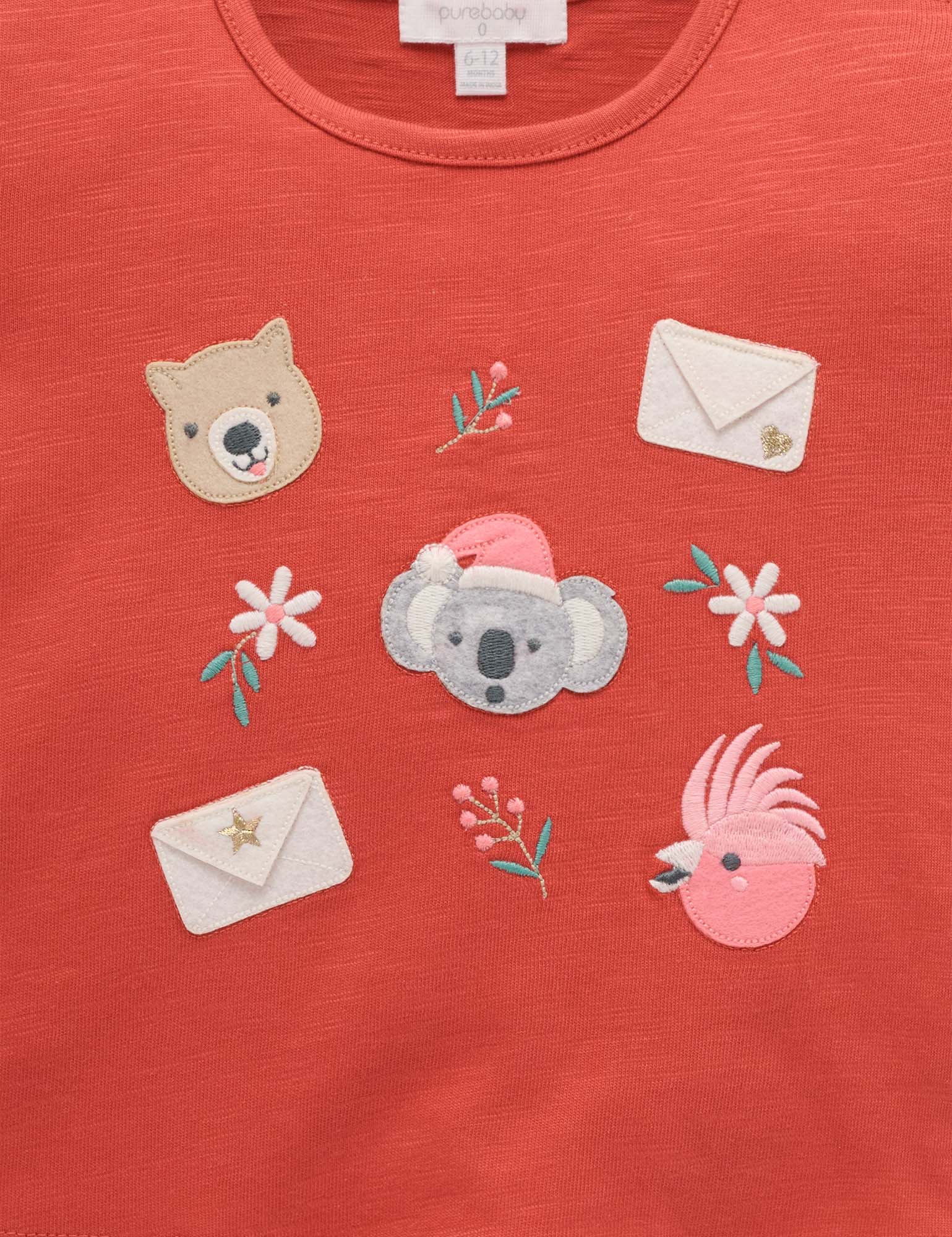 Purebaby Christmas Wishes Tee