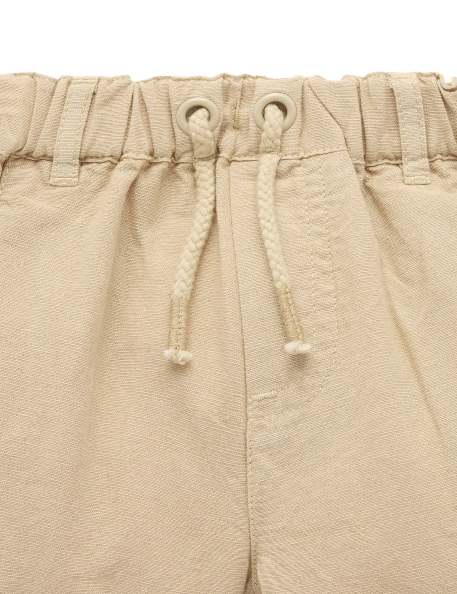 Purebaby Linen Blend Shorts - Burrito