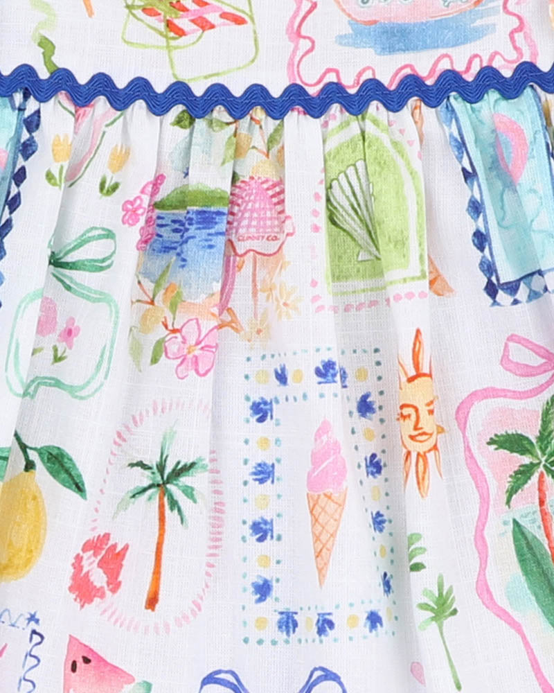 Fox & Finch Summer Vacay Ric Rac Top