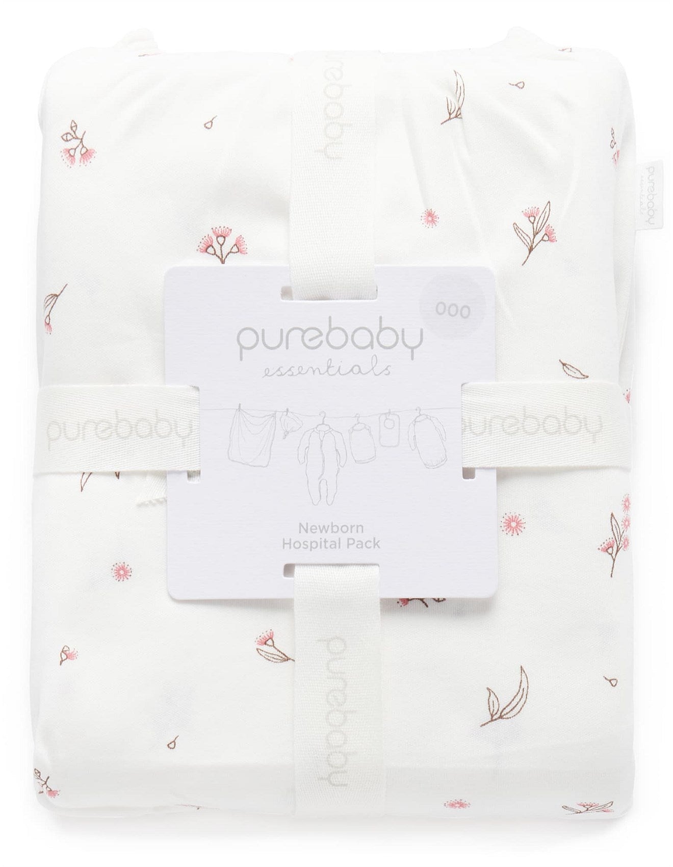 Purebaby Newborn Hospital Pack - Vanilla Blossom Pack