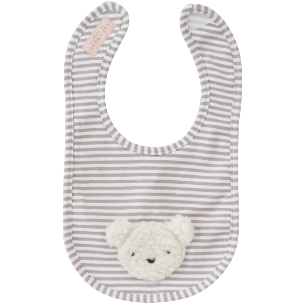 Alimrose Sherpa Bear Bib - Ivory