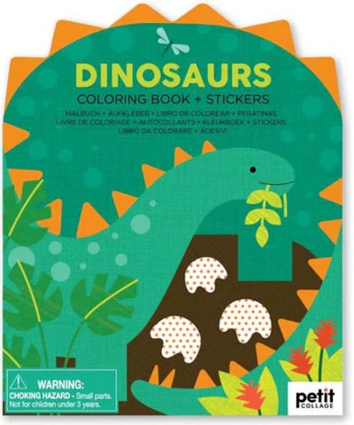 Colouring Book with Sticker - Dinosaurs