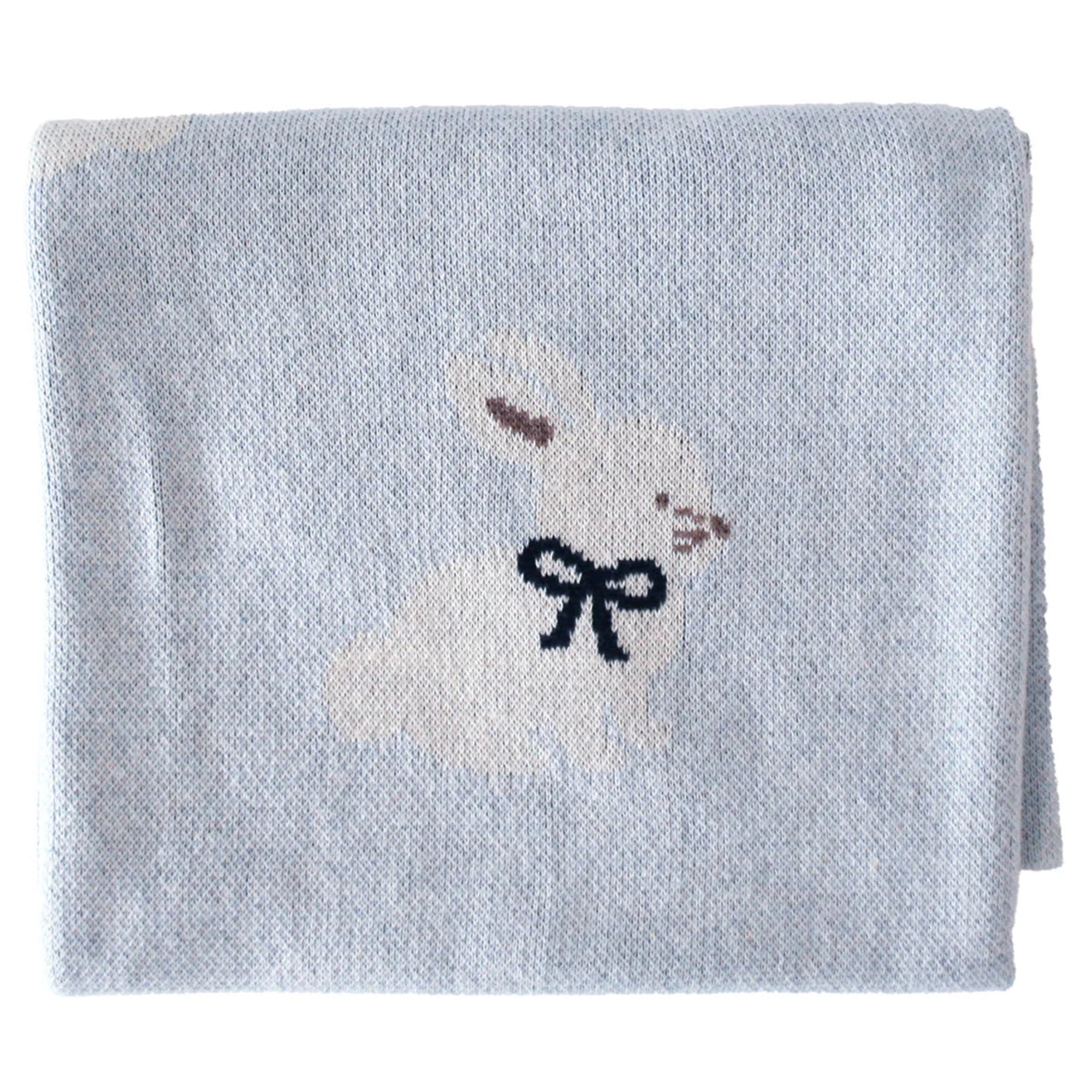 Alimrose Baby Bunny Blanket - Blue
