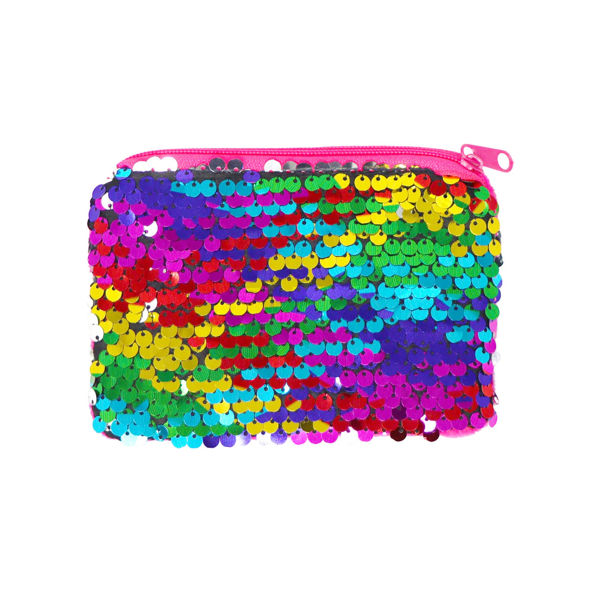 Pink Poppy Sequin Coin Purse