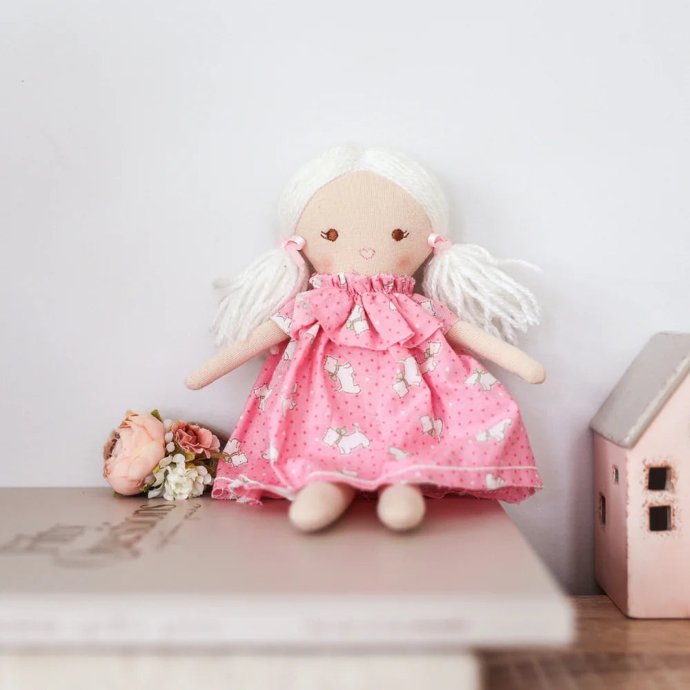 Alimrose Mini Matilda Doll 24cm - Pink Puppies
