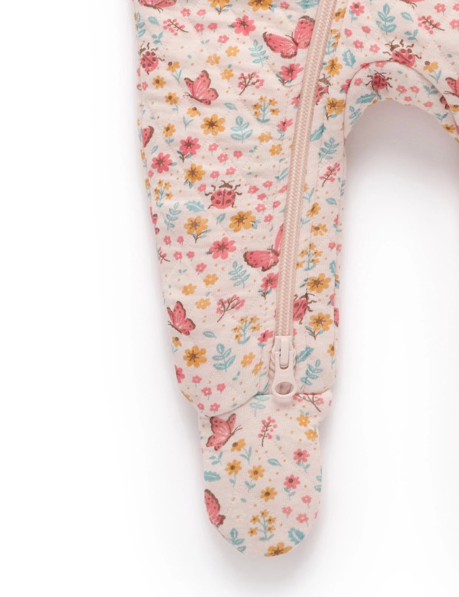 Purebaby Quilted Growsuit - Butterfly Print