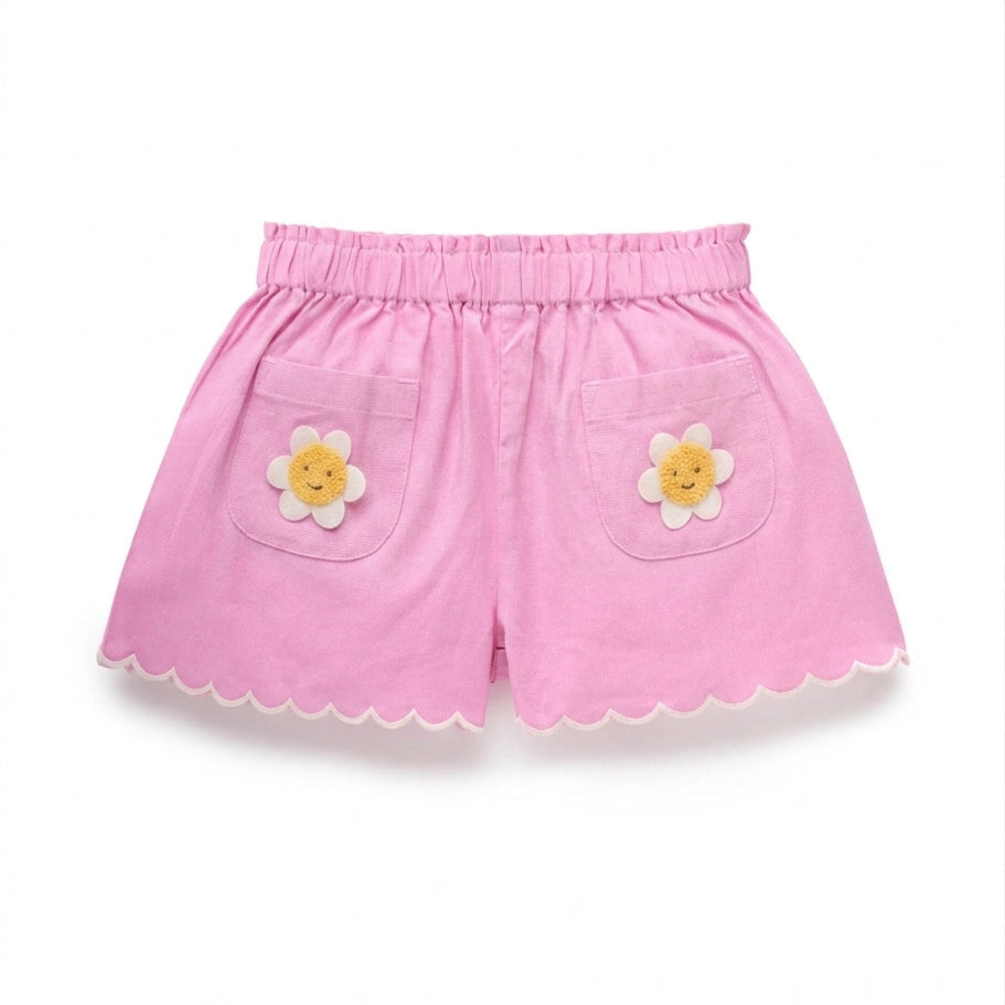 Scalloped Daisy Shorts