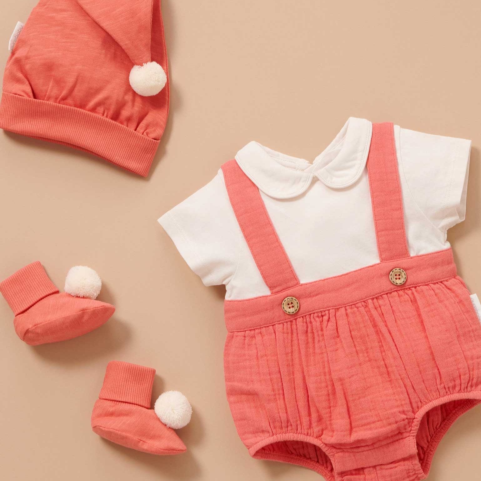 Purebaby Elf Bodysuit - Vintage Red