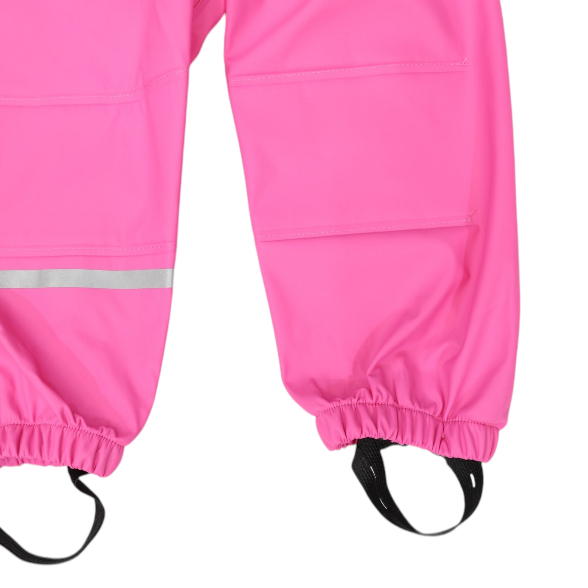 Korango Waterproof Rain Pant with Drawstring & Elastic Foot Strap - Hot Pink