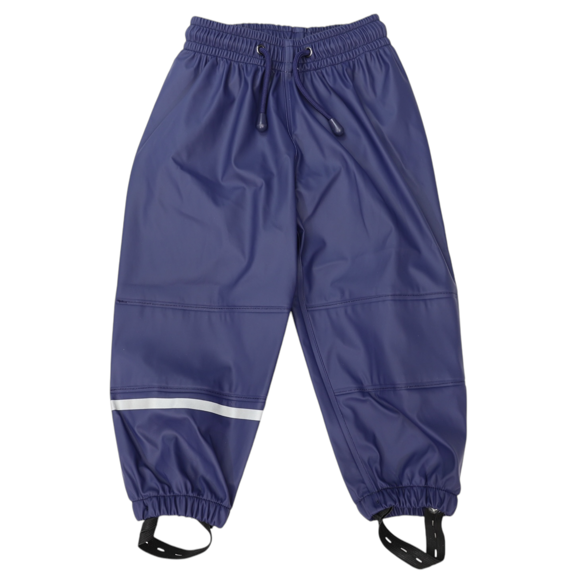 Korango Waterproof Rain Pant with Drawstring & Elastic Foot Strap - Navy