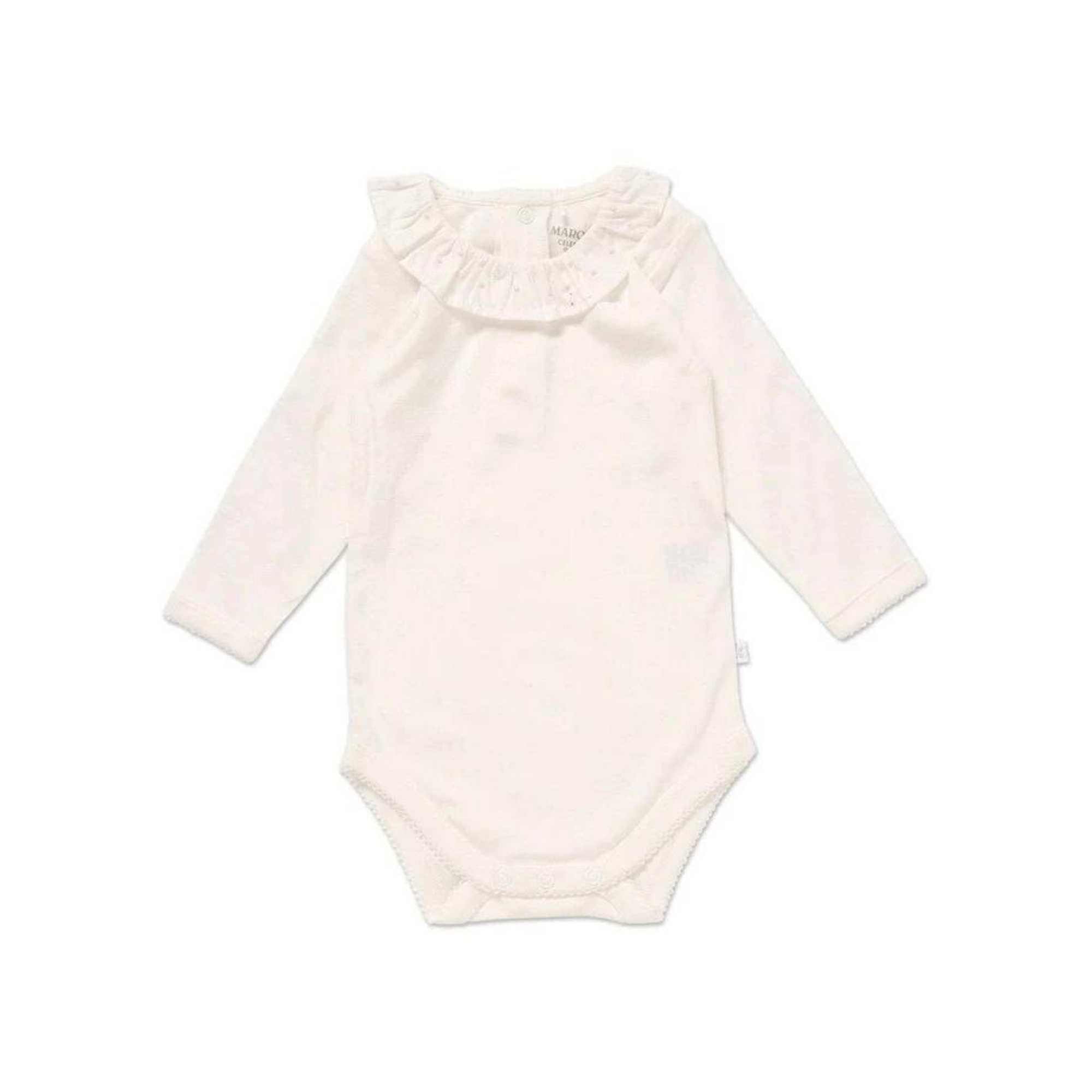 Marquise Heritage Collection - Woven Collar Bodysuit Cream