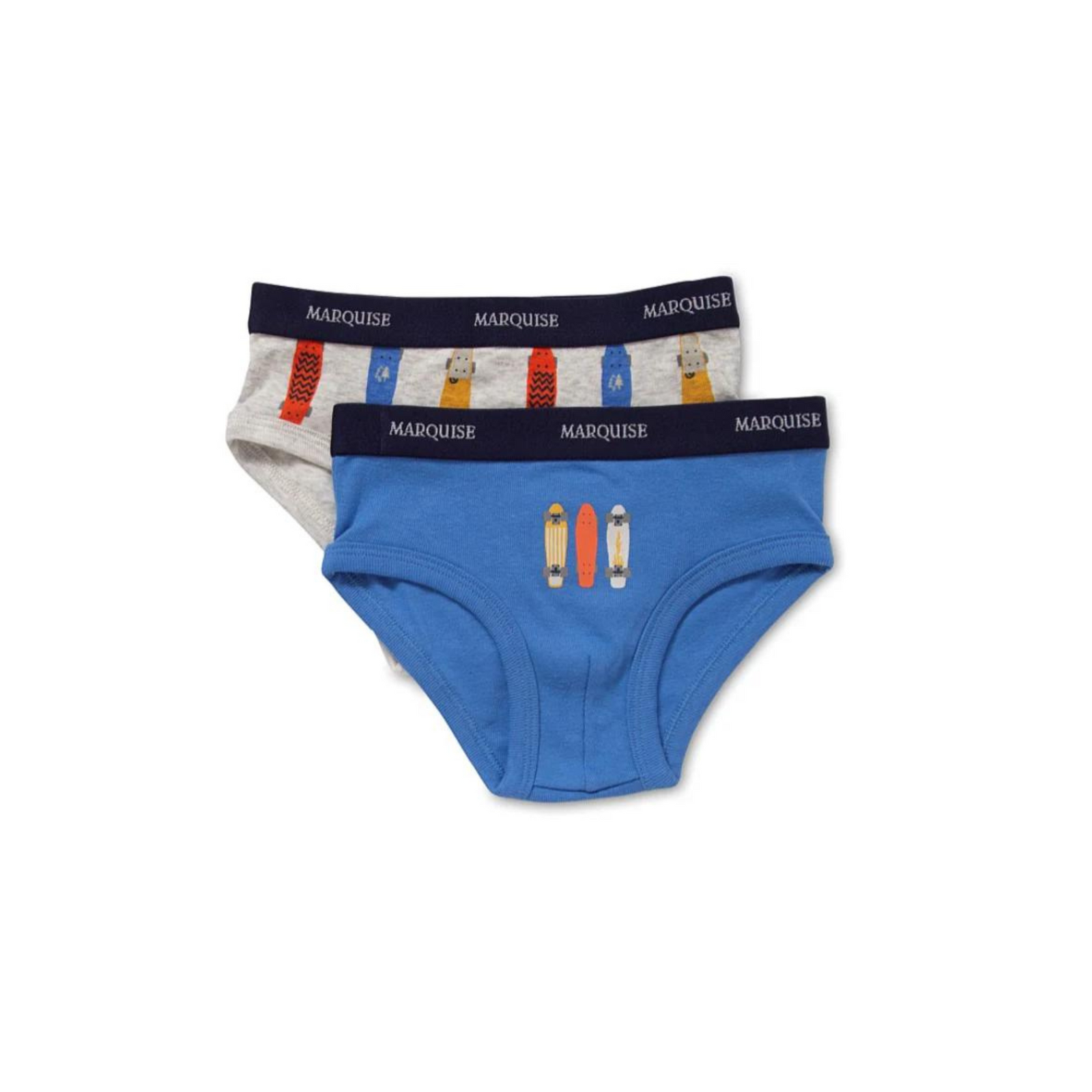 Marquise  Boys Skateboards 2 Pack Underwear - Blue Print