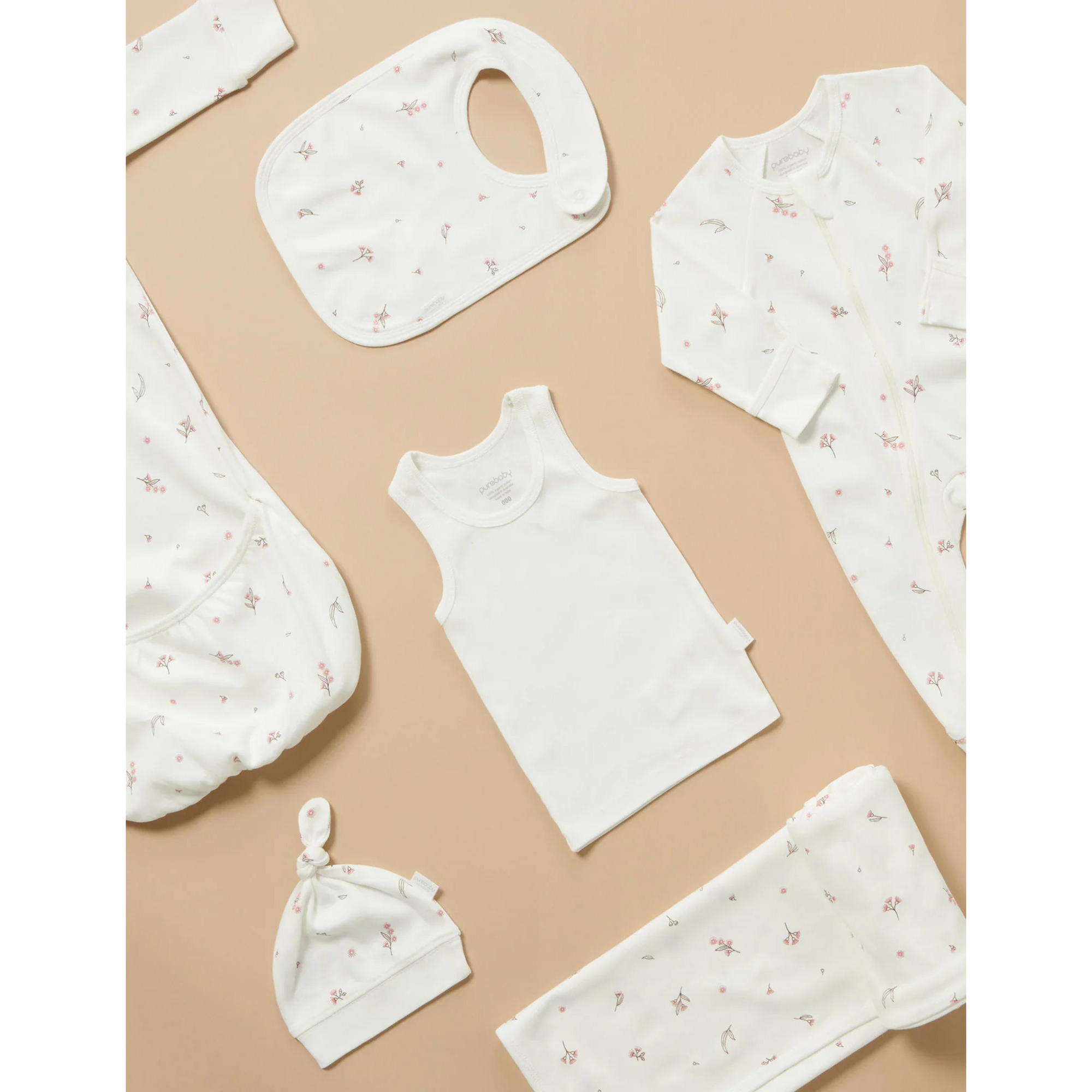 Purebaby Newborn Hospital Pack - Vanilla Blossom Pack