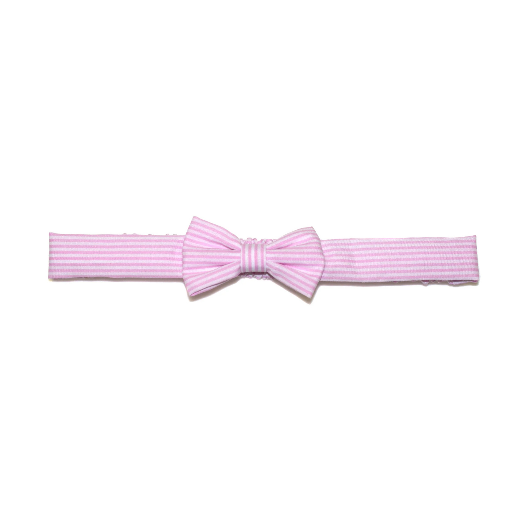 Goody Gumdrops Baby Striped Bow Headband - Pink