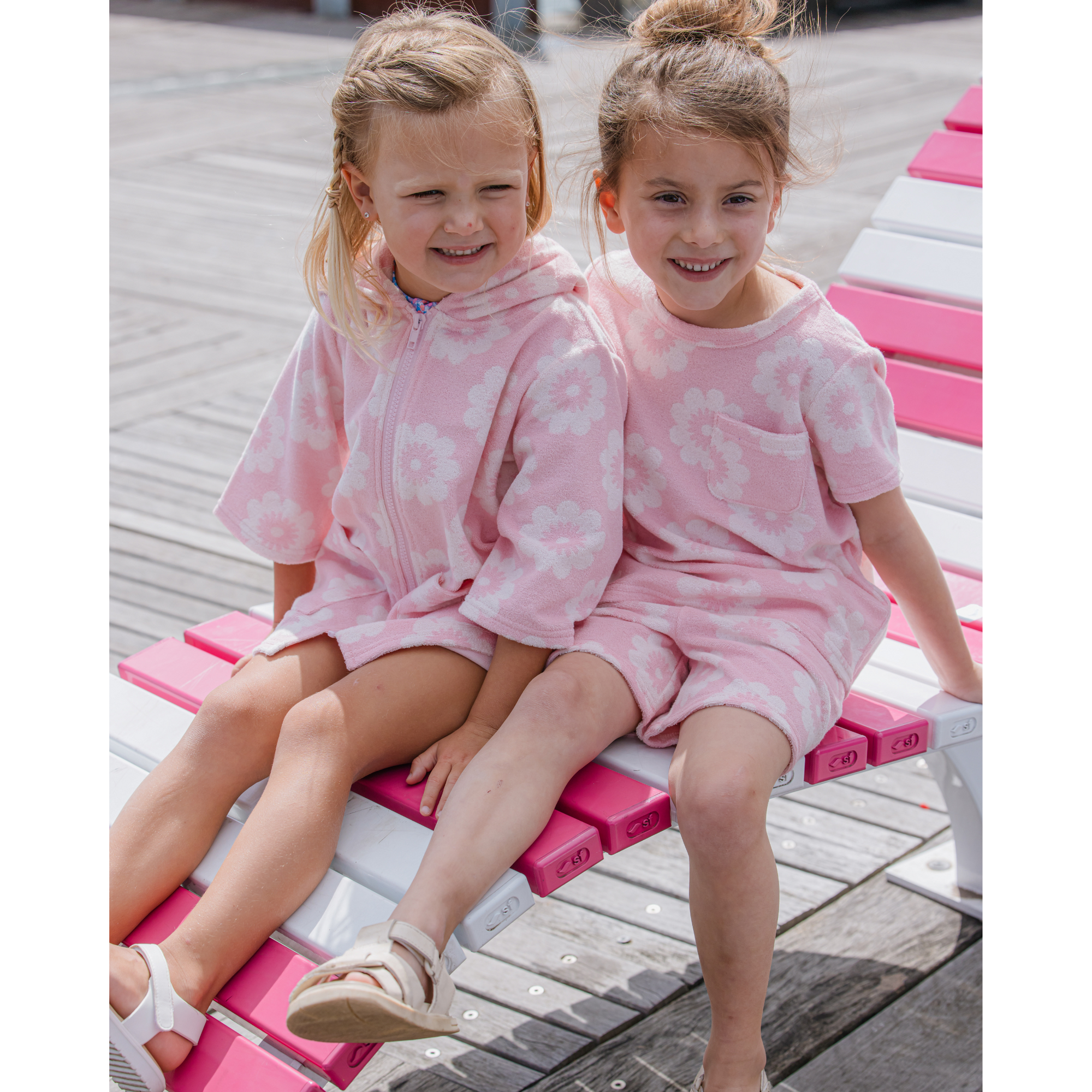 Milky Floral Terry Towelling Dress