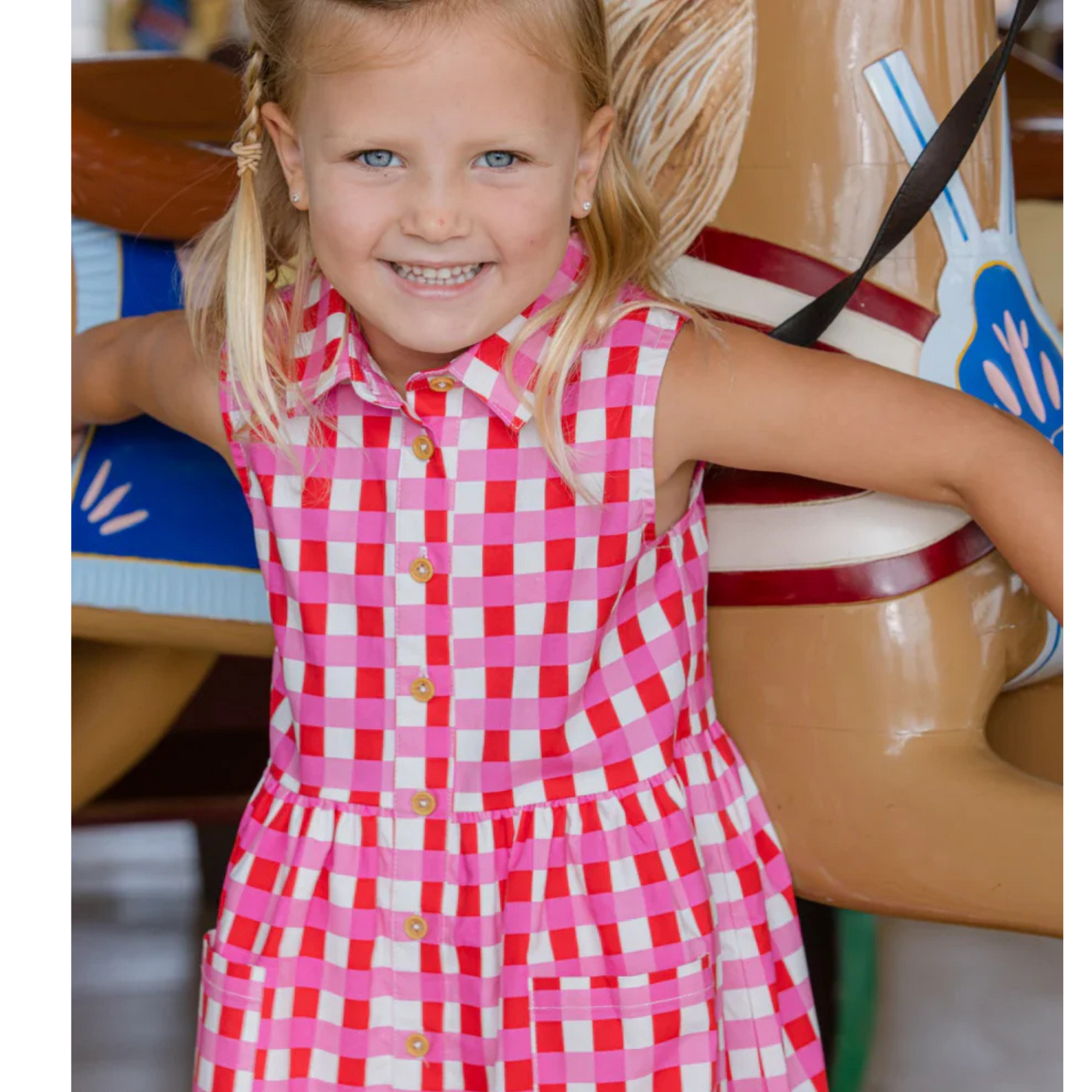 Milky Lollipop Check Dress