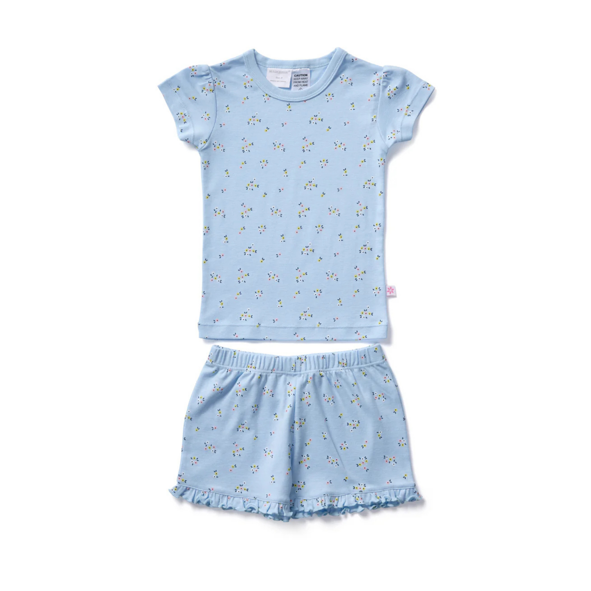 Marquise Girls Summer Floral Petal Pyjamas