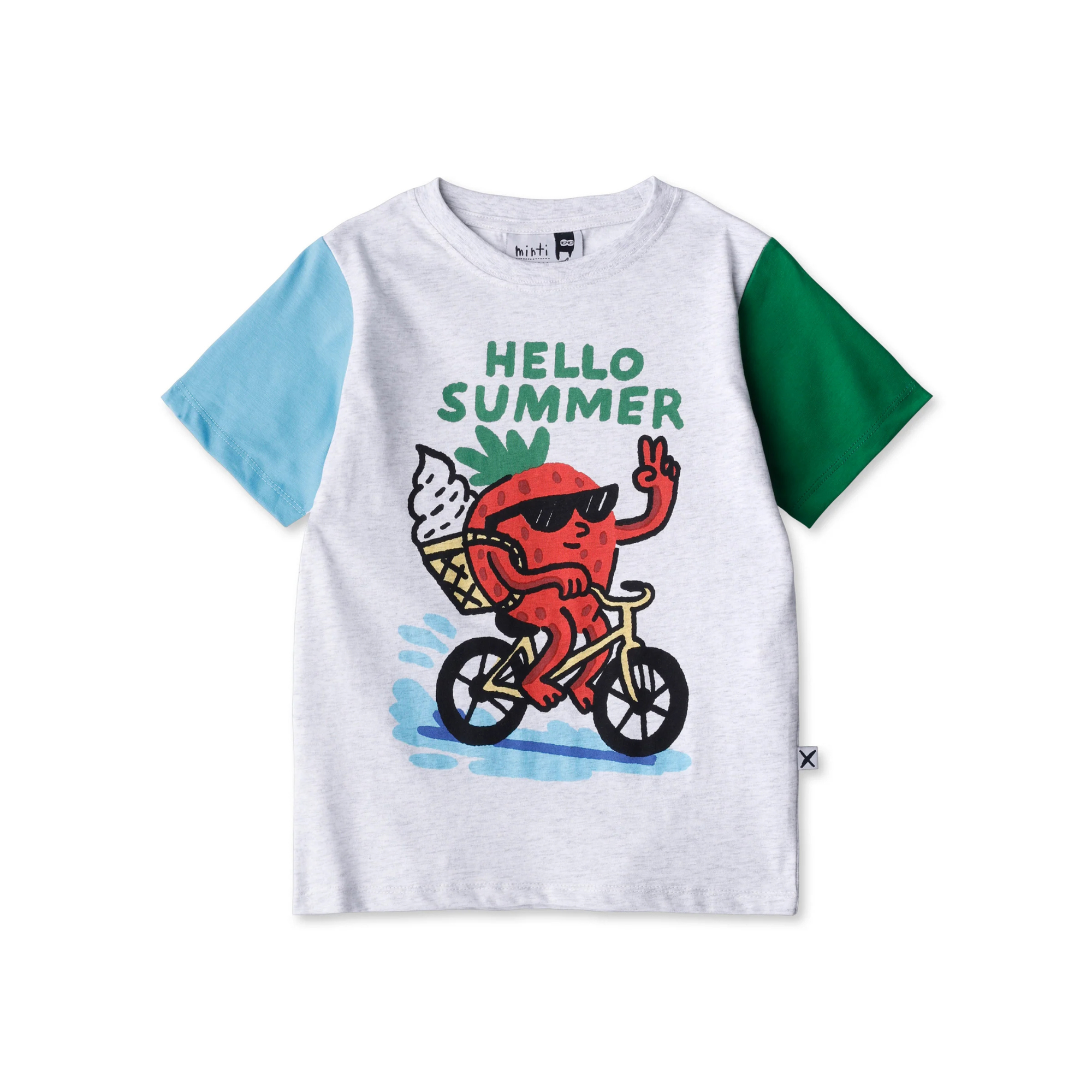 Minti Biking Strawberry Tee