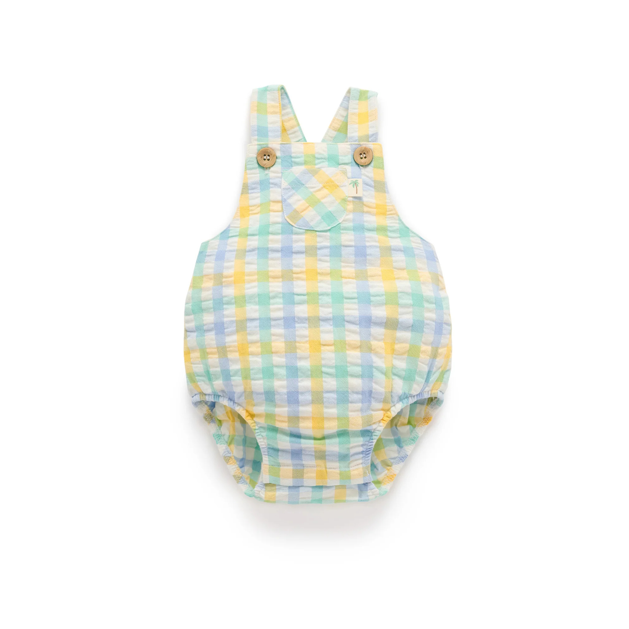 Purebaby Check Overalls
