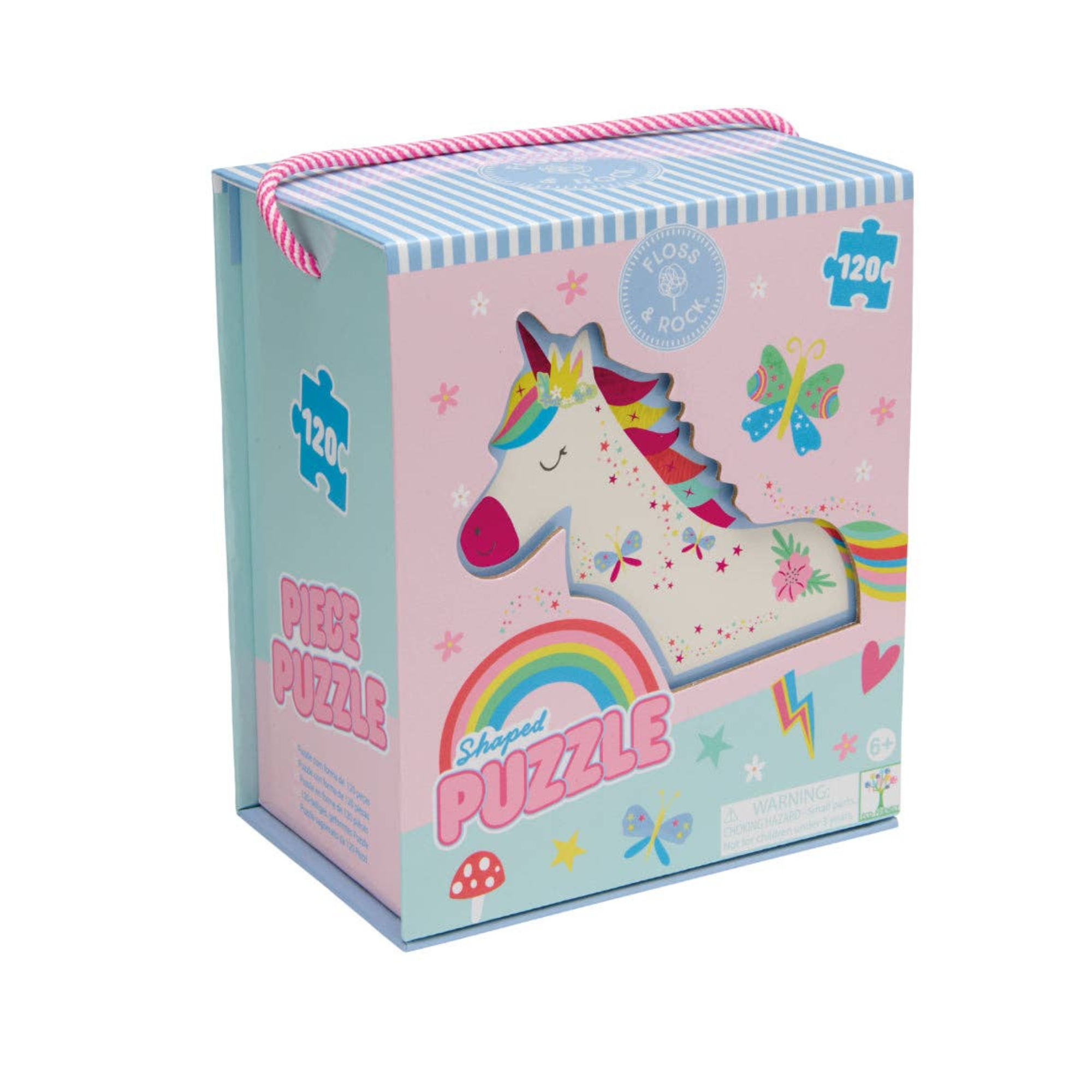 Floss & Rock 120 pc Shaped Jigsaw Puzzle - Rainbow Fairy
