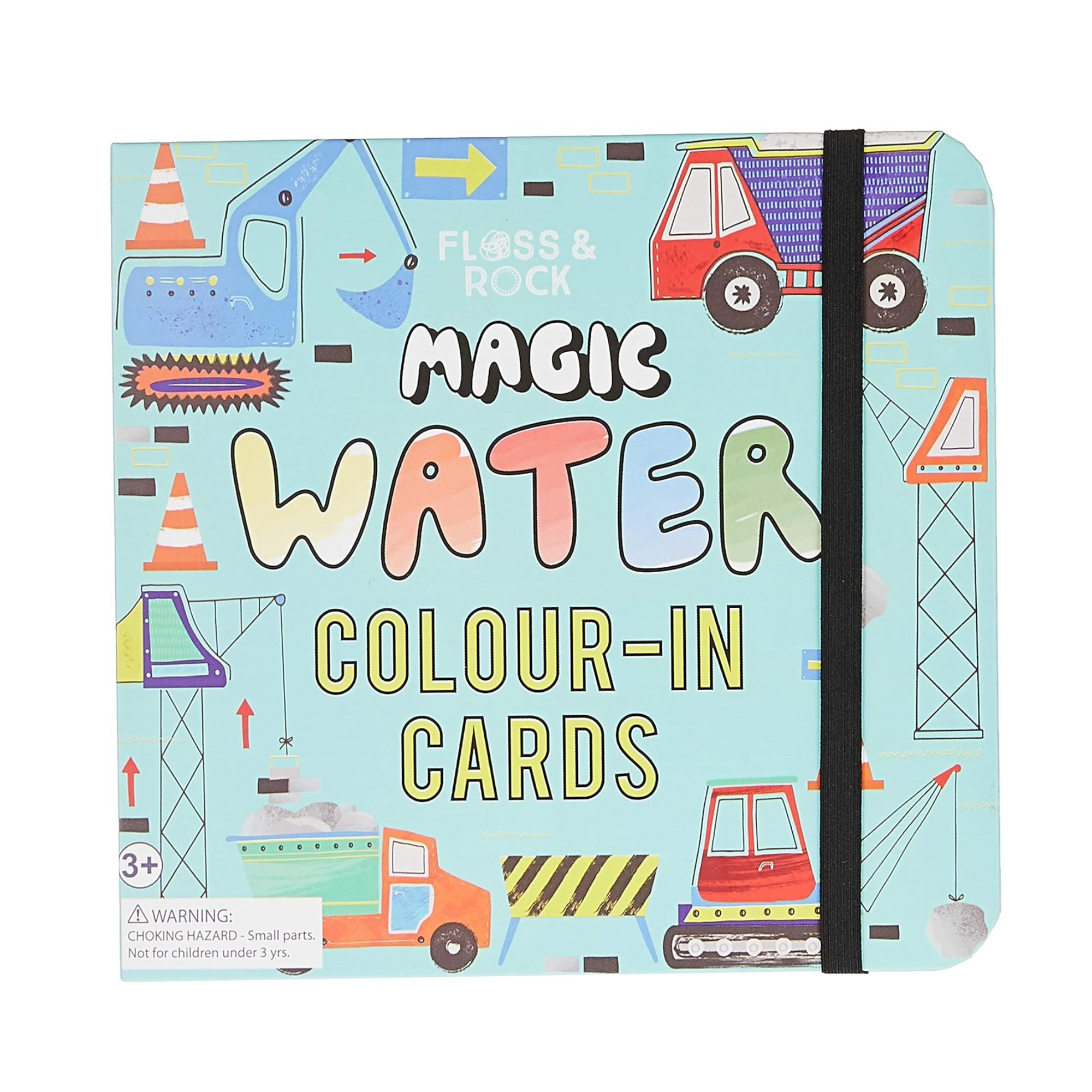 Magic Water Colouring Book - Construction