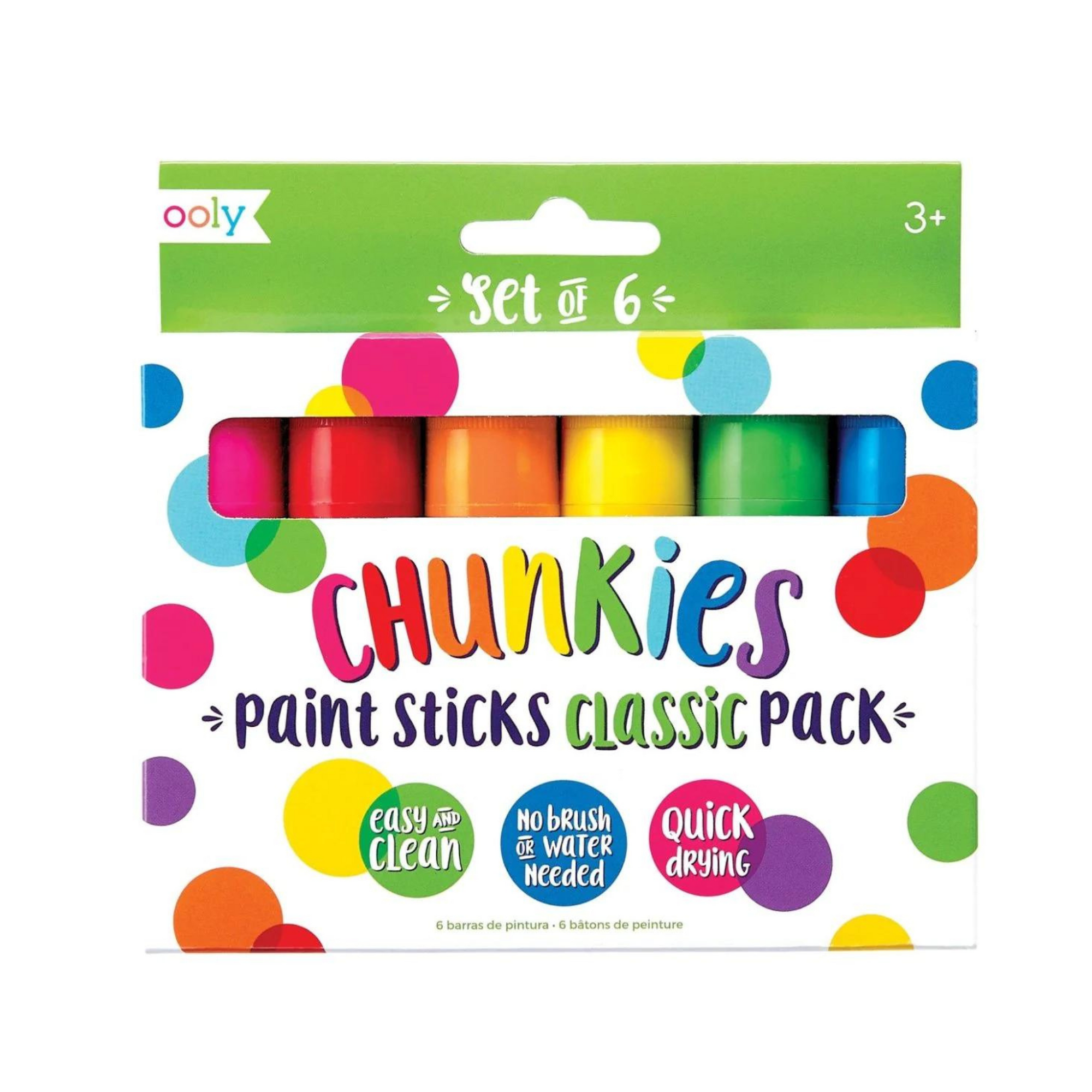 Chunky Paint Sticks  Set 6 - Classic