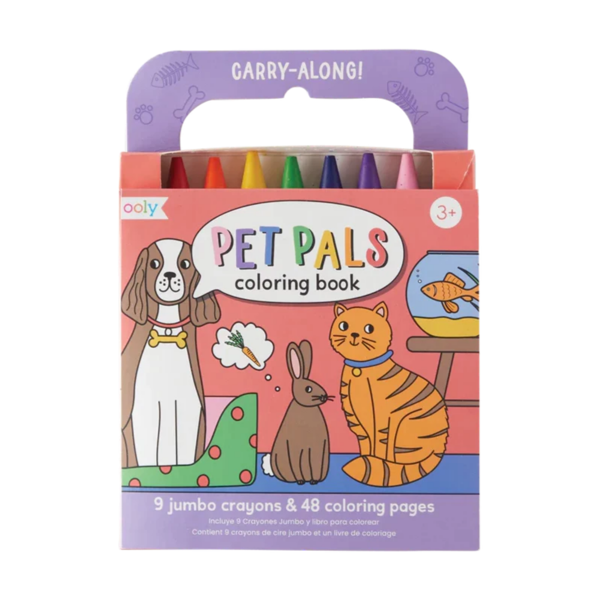 Ooly Carry Along On Colouring Book - Pets