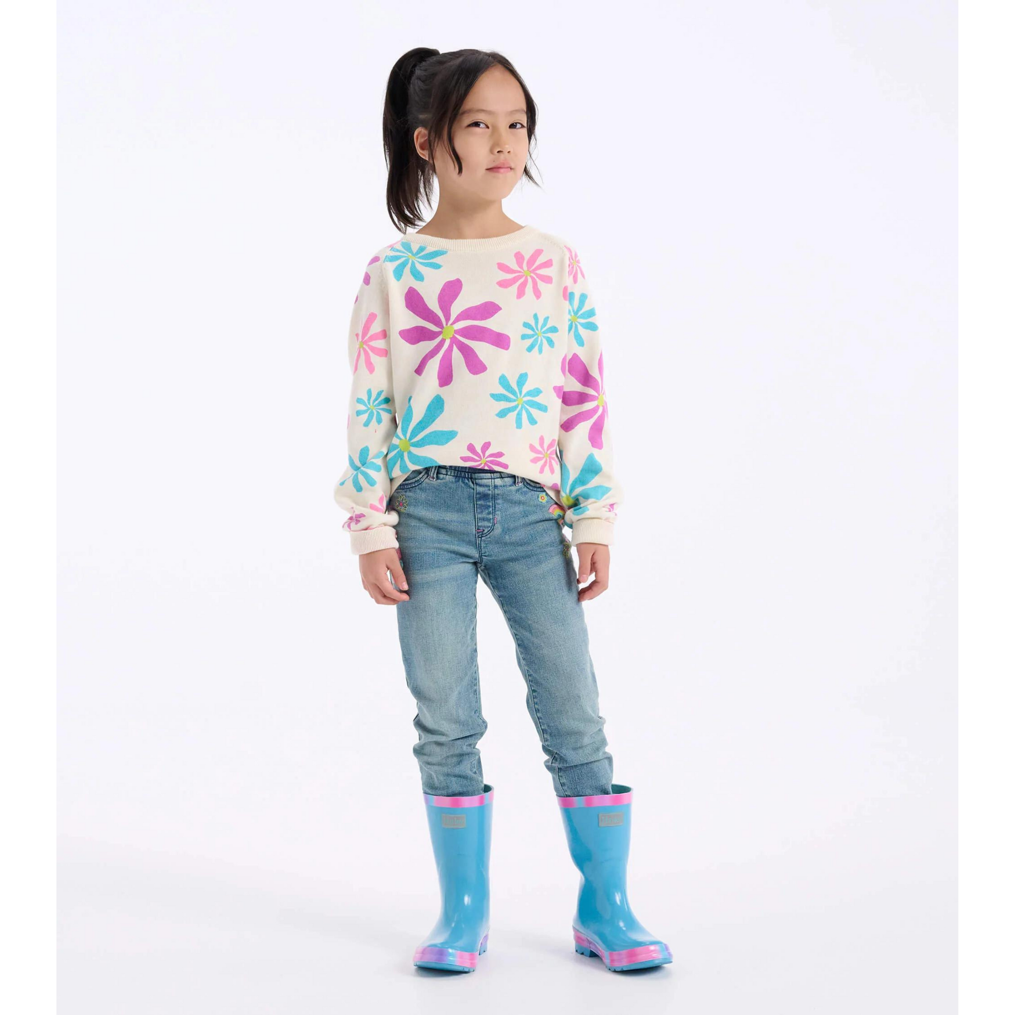 Hatley Groovy Floral Pullover Sweater