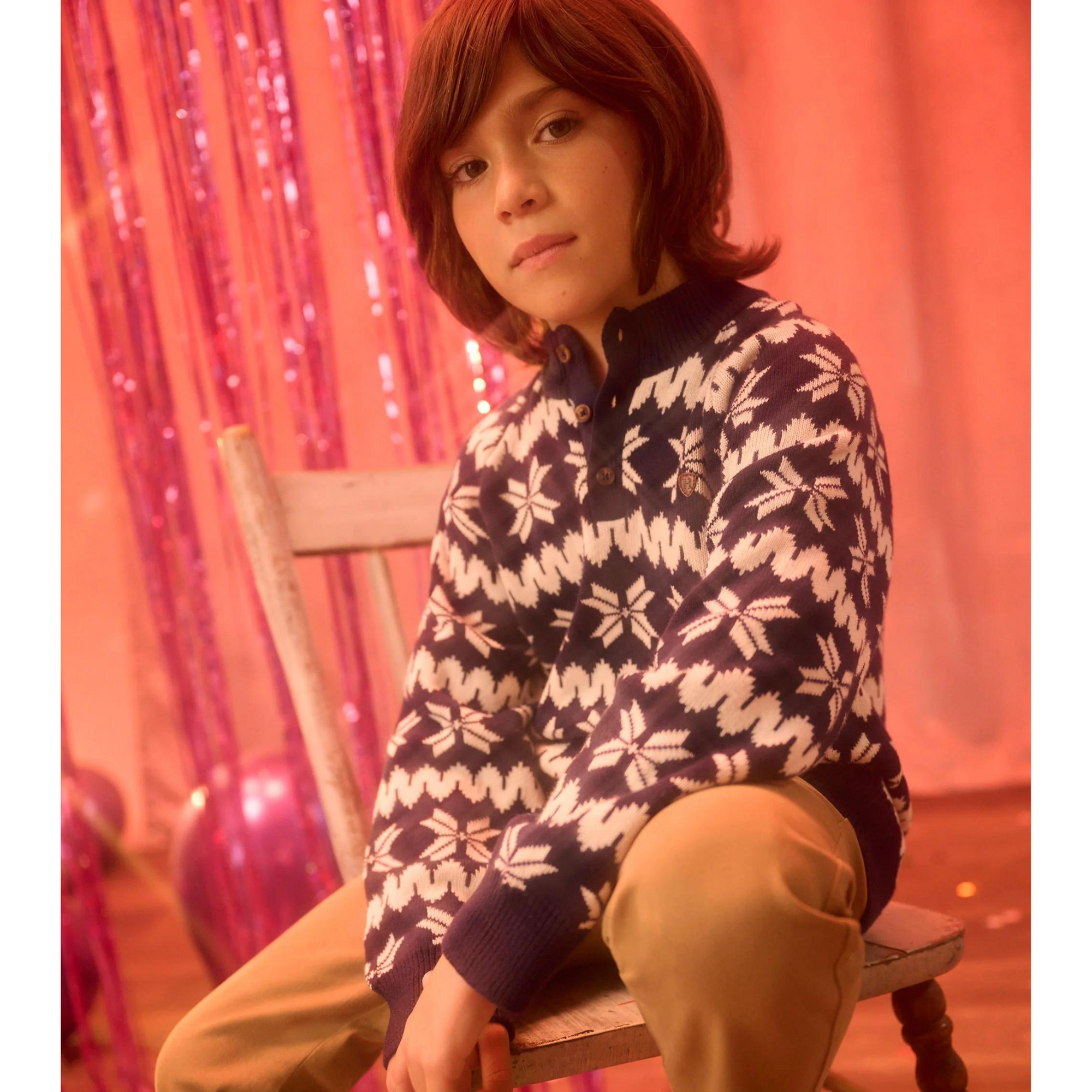 Hatley Winter Knit Mock Neck Sweater - Solstice