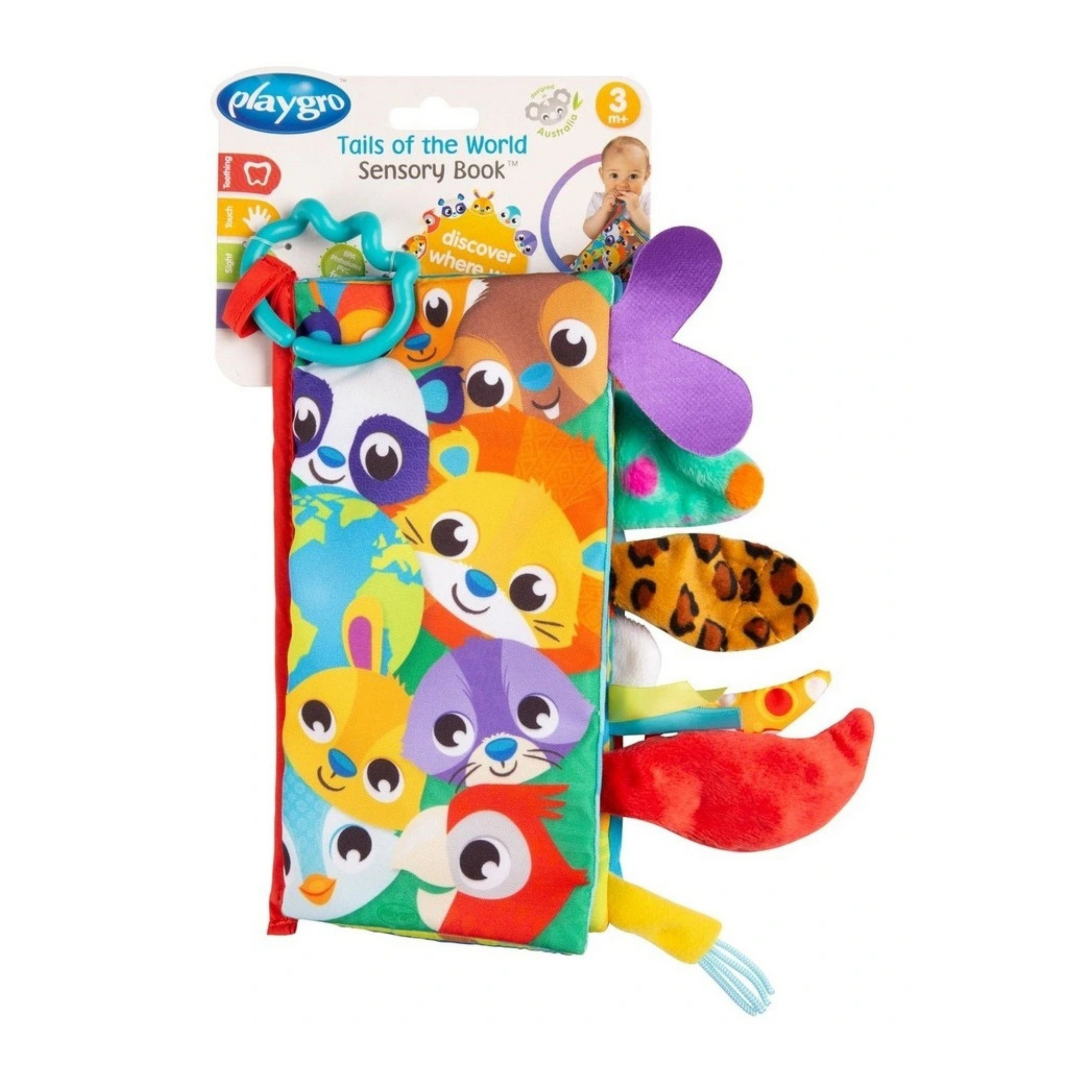 Playgro Tails World Sensory Book